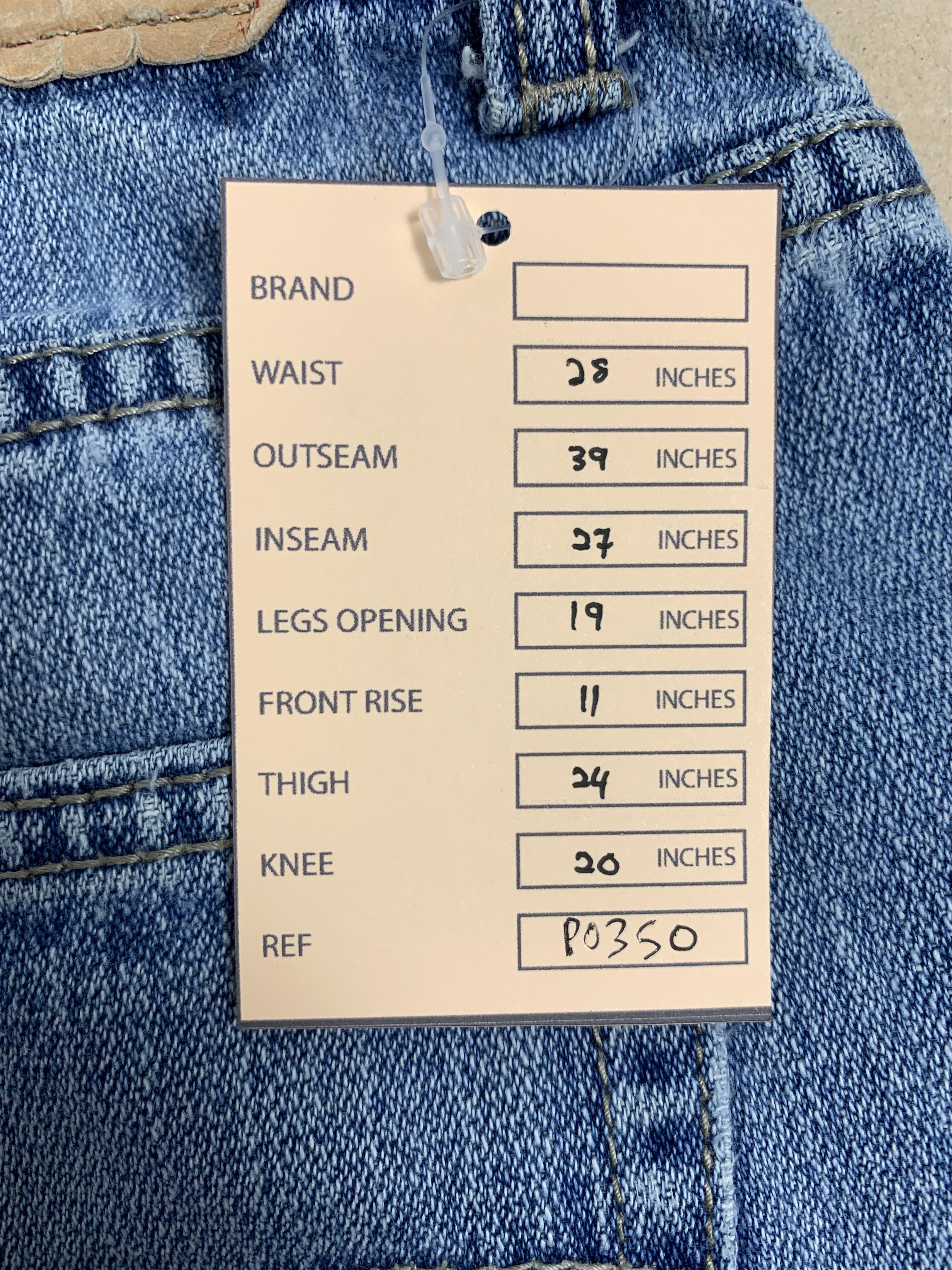 Levi's × Vintage Vintage Levis 569 Straight Cut Faded Light Wash Jeans Size US 28 / EU 44 - 20 Thumbnail