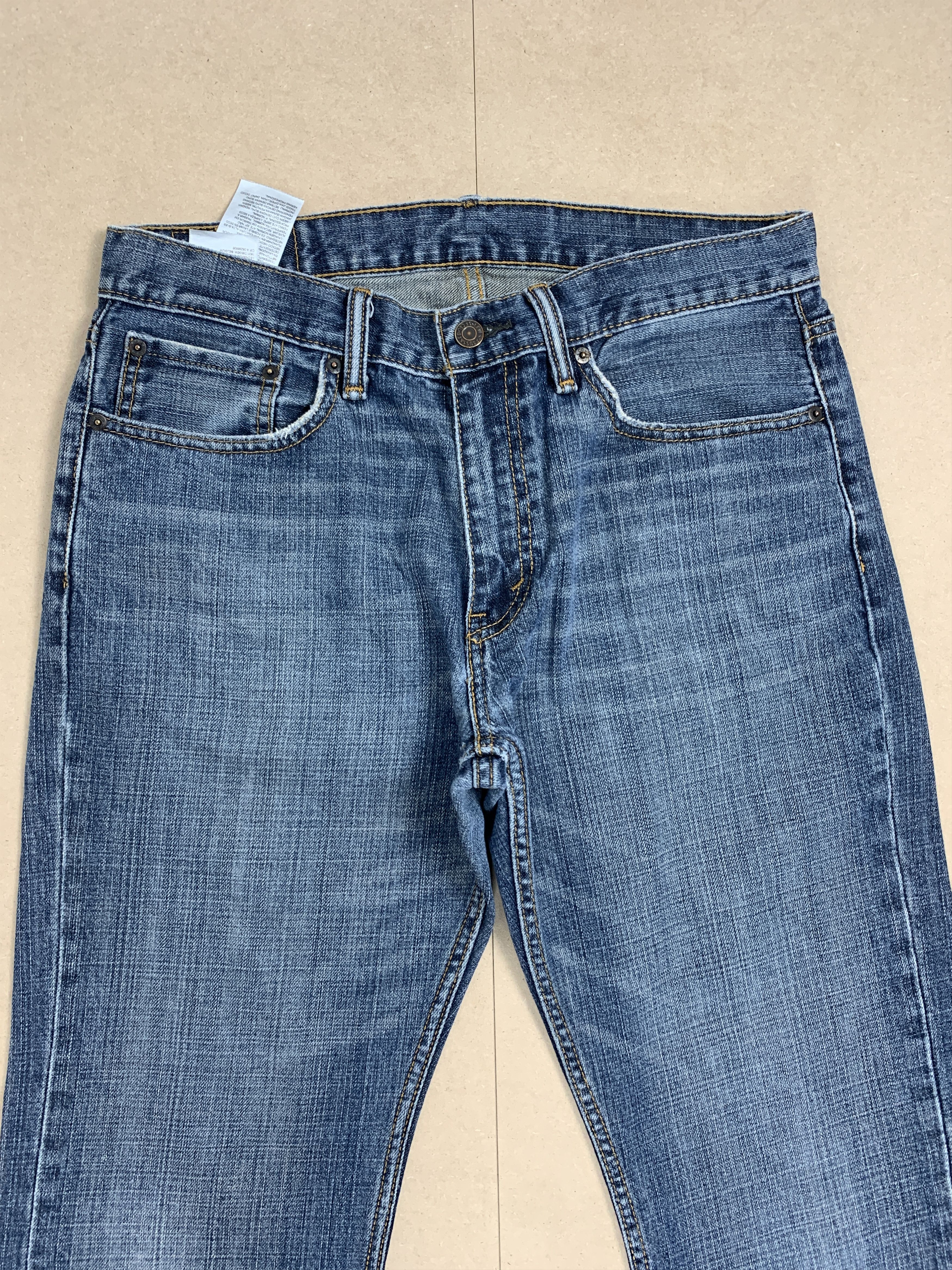 Levi's × Vintage Vintage Levis 559 Straight Cut Faded Blue Jeans Size US 33 - 2 Thumbnail