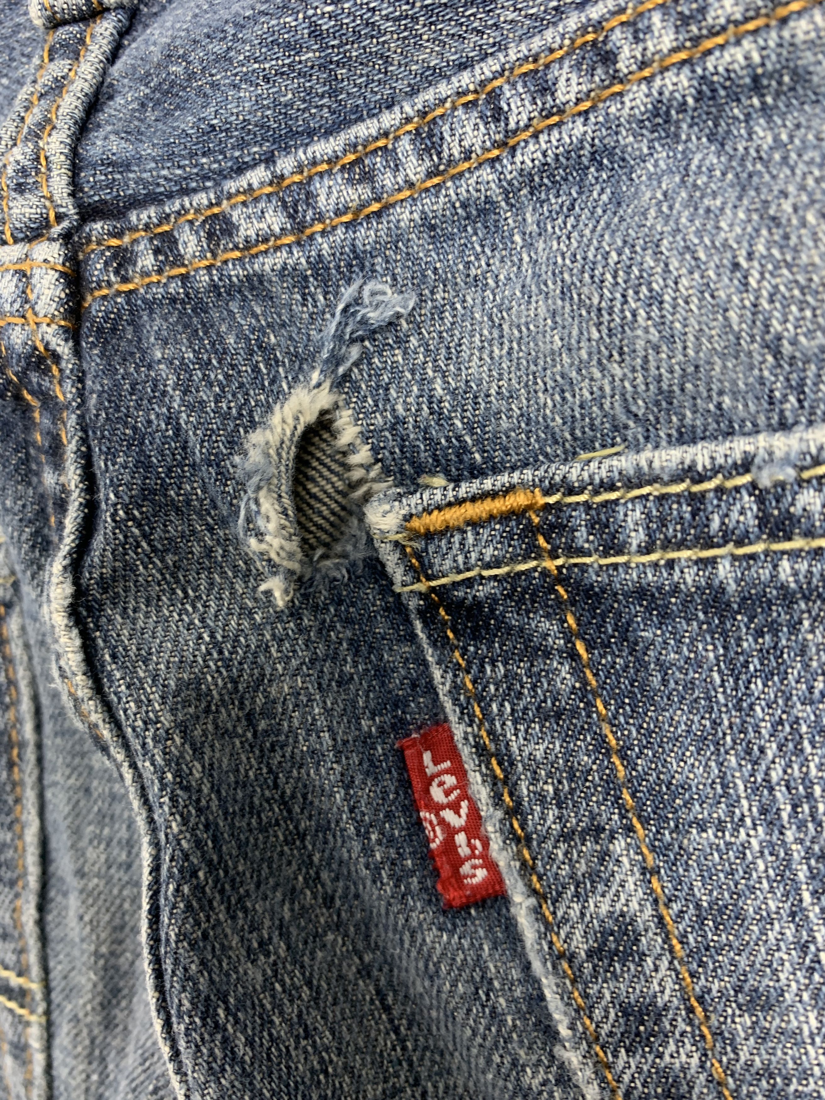 Levi's × Vintage Vintage Levis 559 Straight Cut Faded Blue Jeans Size US 33 - 9 Thumbnail