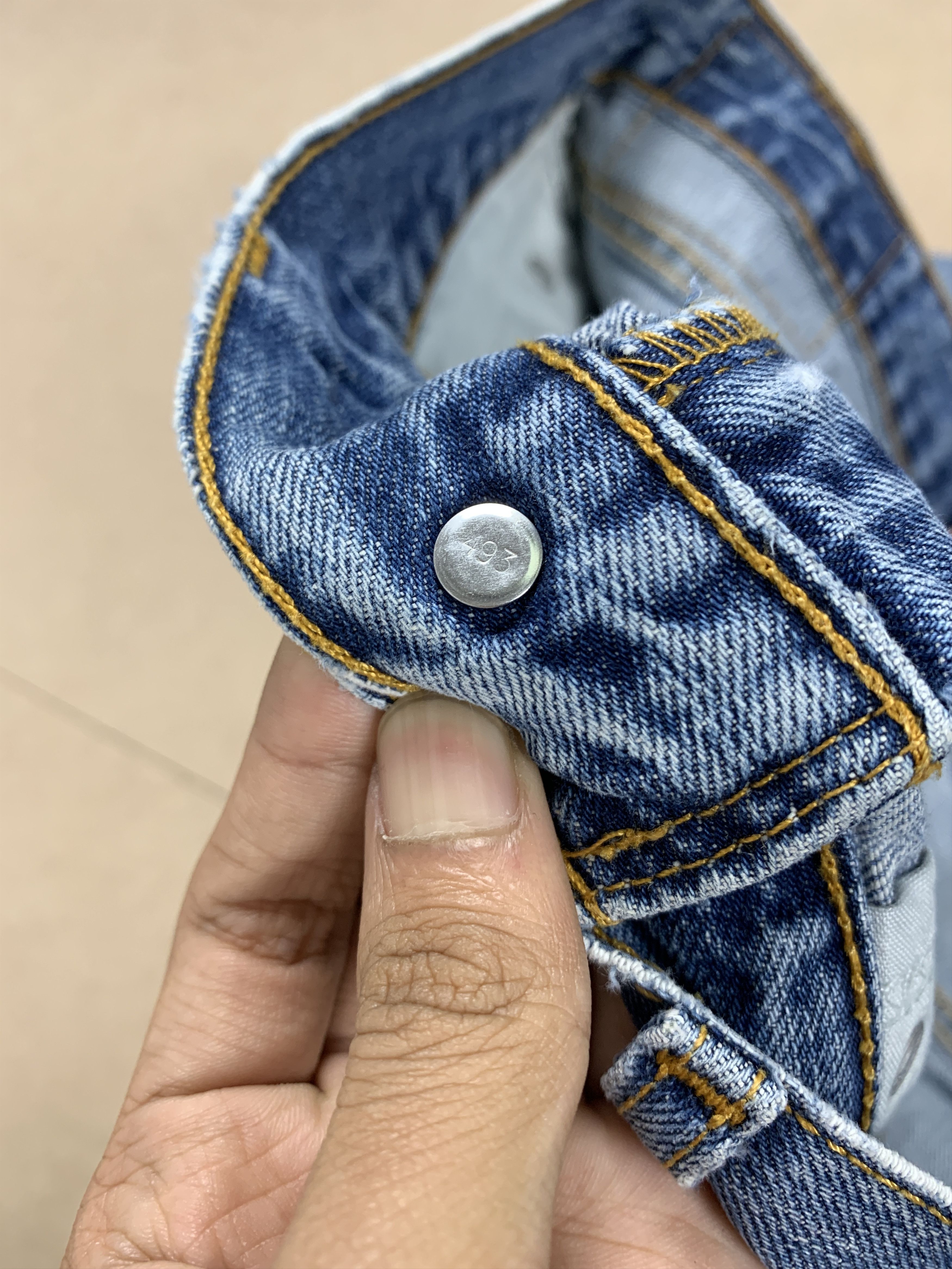 Levi's Vintage Levis 529 Straight Cut Distressed Jeans P0359 Size US 34 / EU 50 - 15 Thumbnail