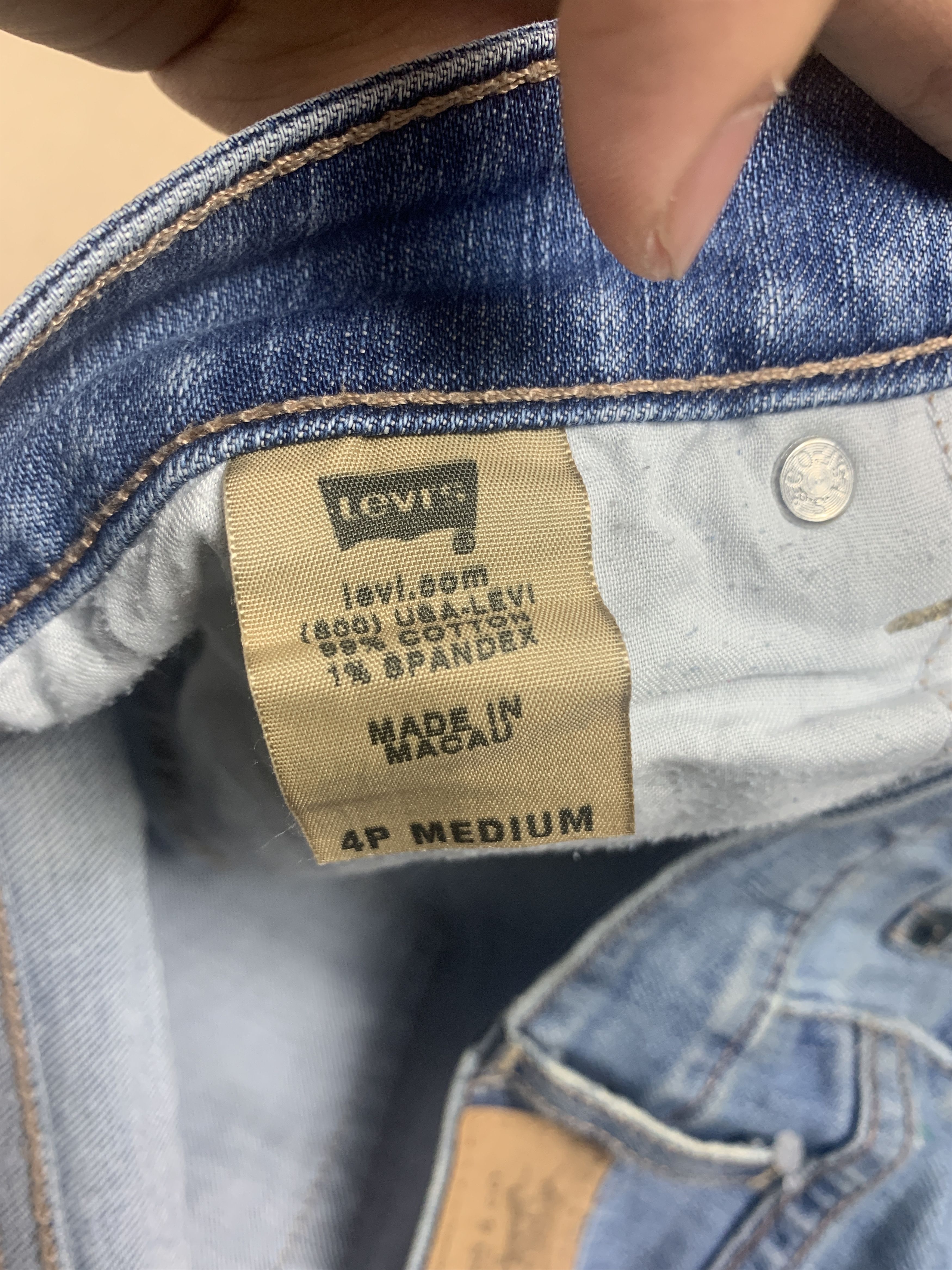 Levi's Vintage Levis 515 Flared Boot Cut Faded Blue Jeans Size 27" / US 4 / IT 40 - 11 Thumbnail