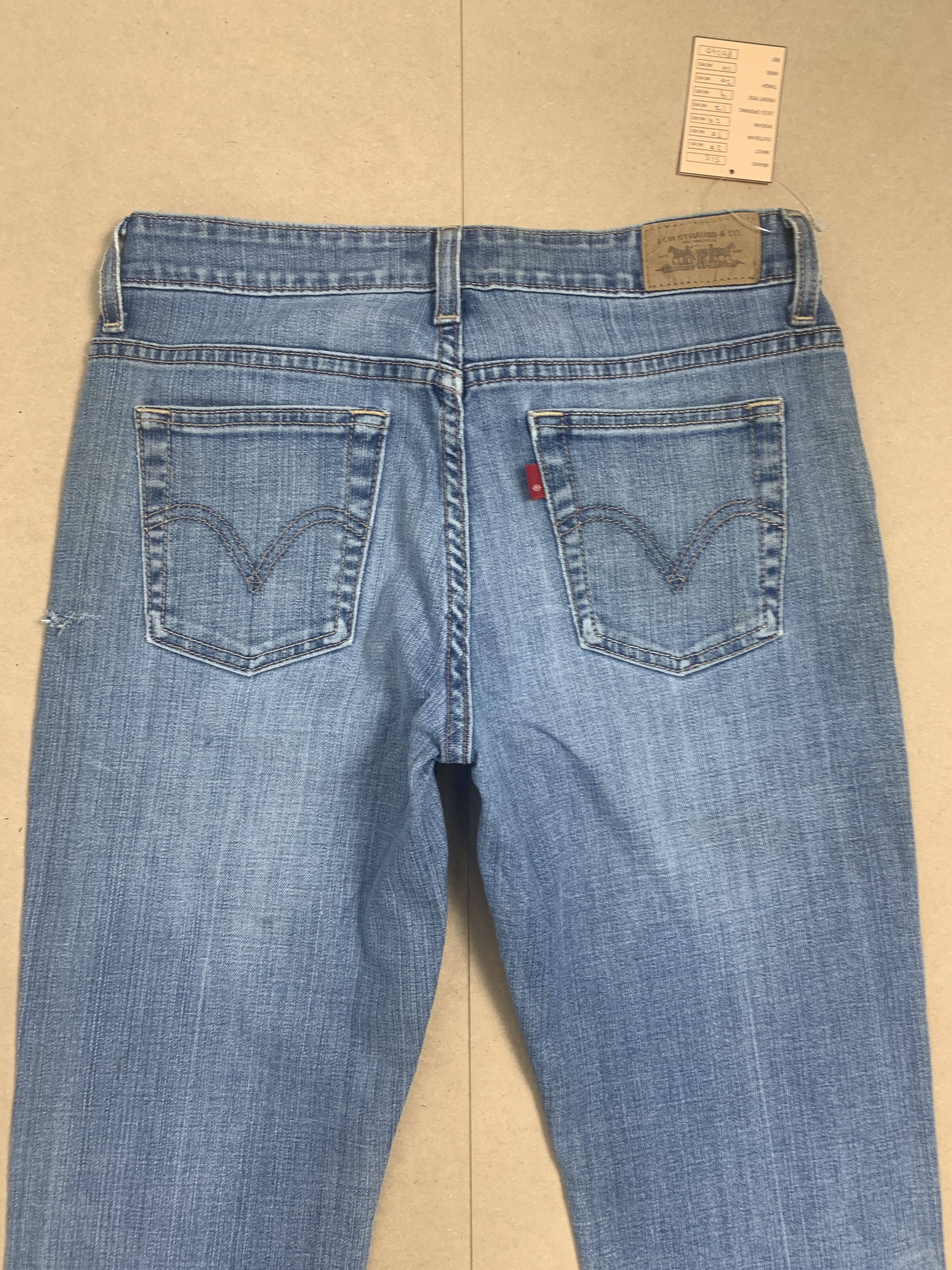 Levi's Vintage Levis 515 Flared Boot Cut Faded Blue Jeans Size 27" / US 4 / IT 40 - 7 Thumbnail