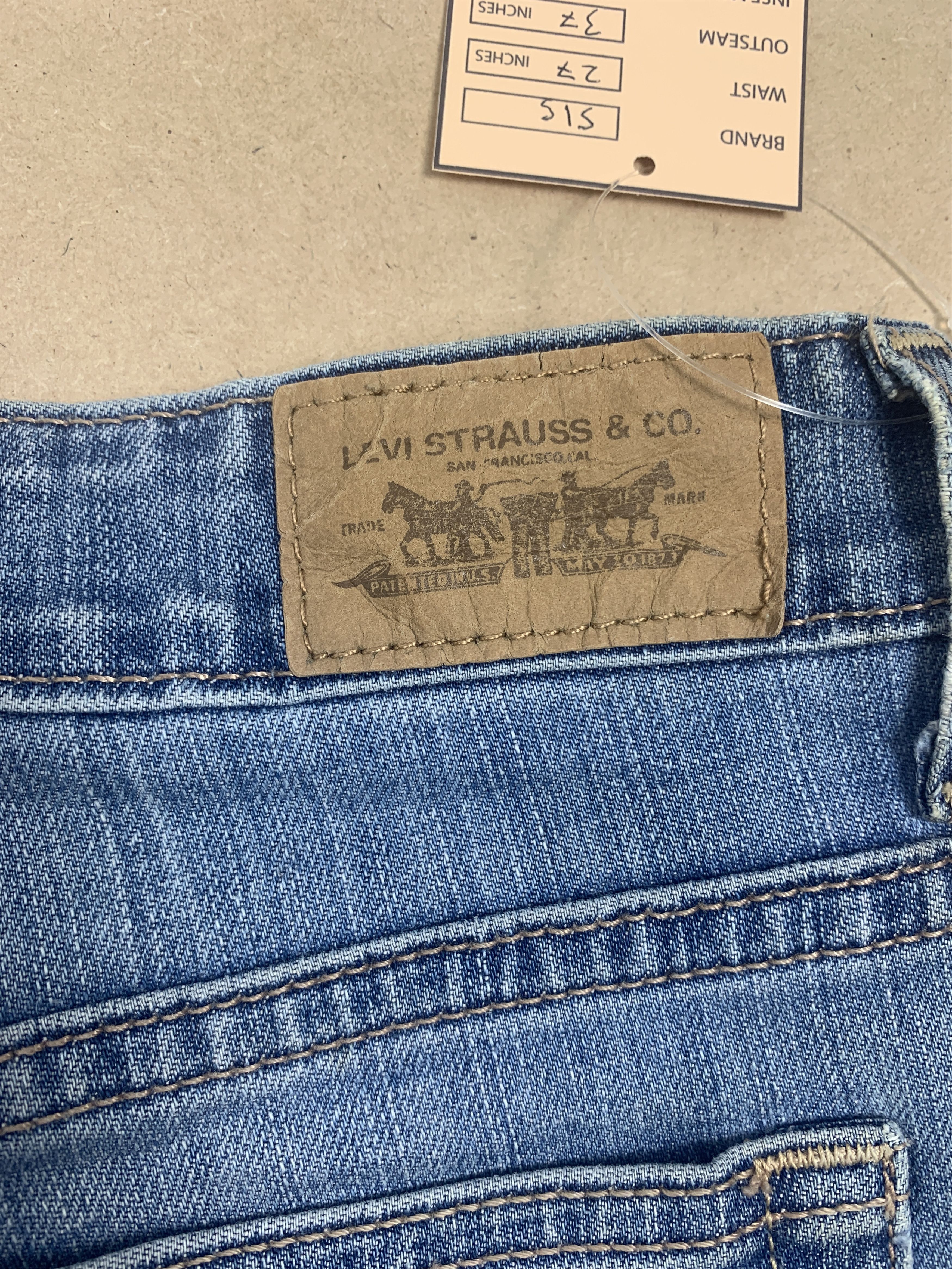 Levi's Vintage Levis 515 Flared Boot Cut Faded Blue Jeans Size 27" / US 4 / IT 40 - 8 Thumbnail