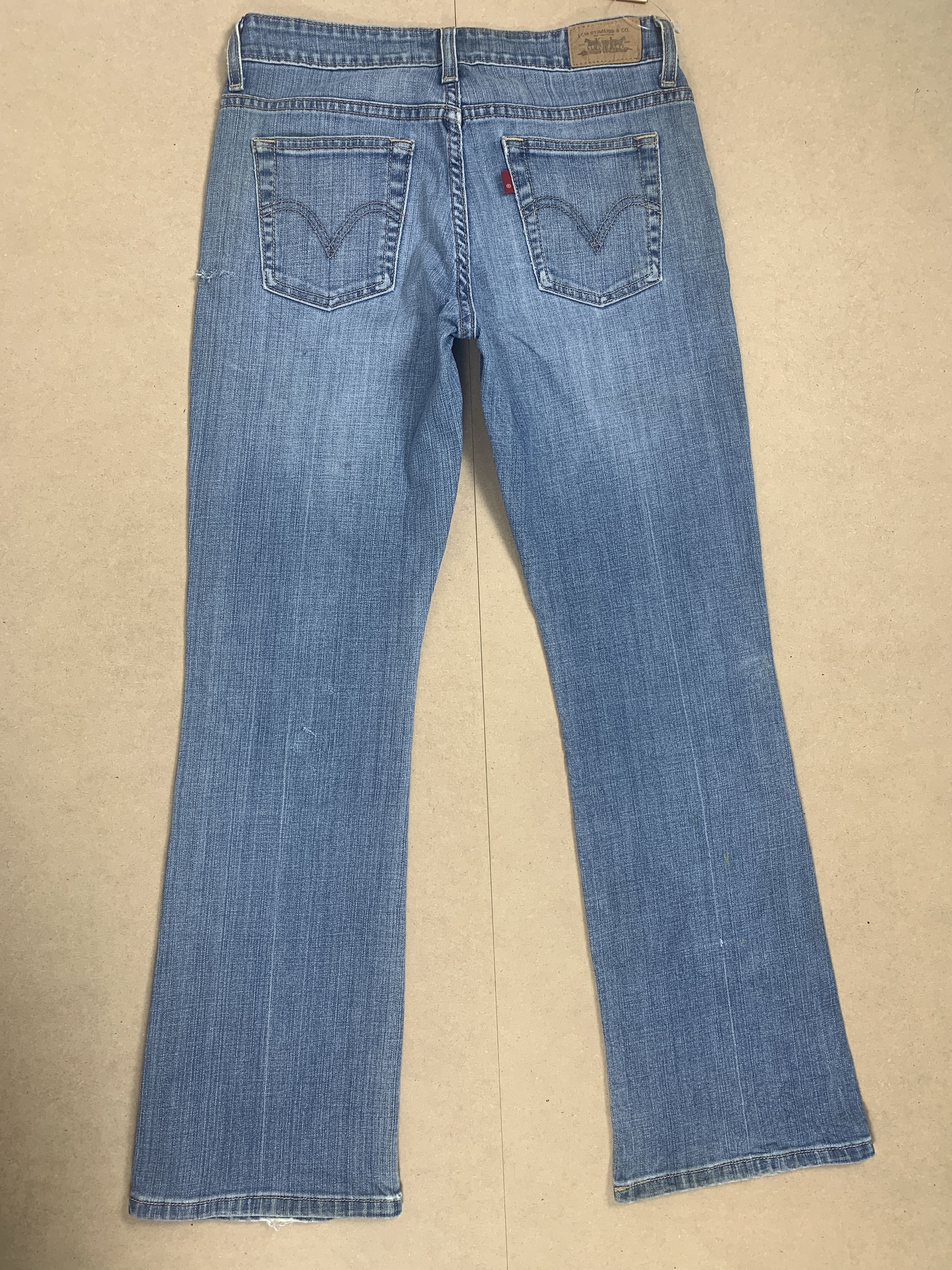 Levi's Vintage Levis 515 Flared Boot Cut Faded Blue Jeans Size 27" / US 4 / IT 40 - 6 Thumbnail