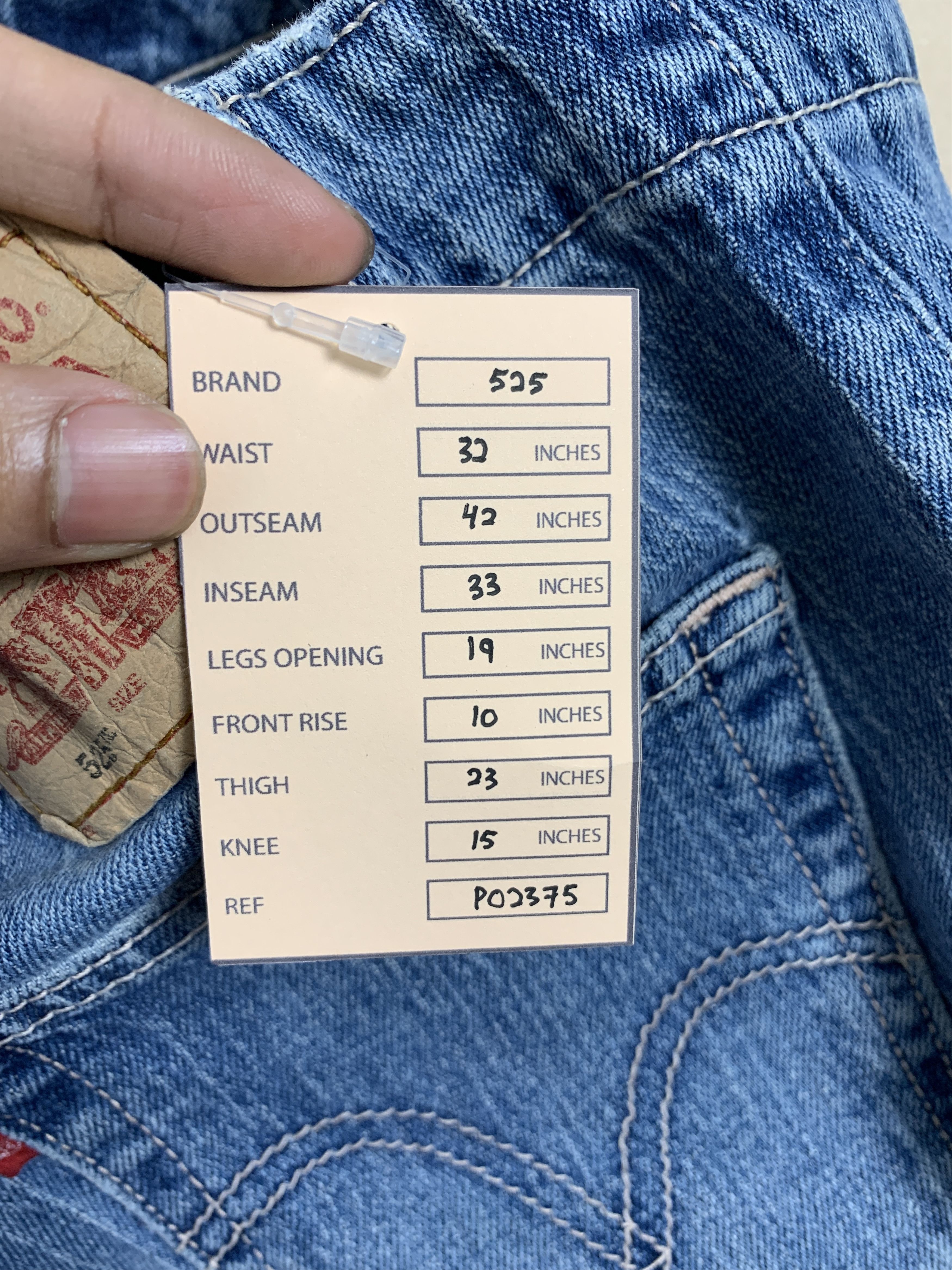 Levi's × Vintage Vintage Levis 525 Flared Boot Cut Faded Mid Wash Jeans Size 32" / US 10 / IT 46 - 16 Thumbnail