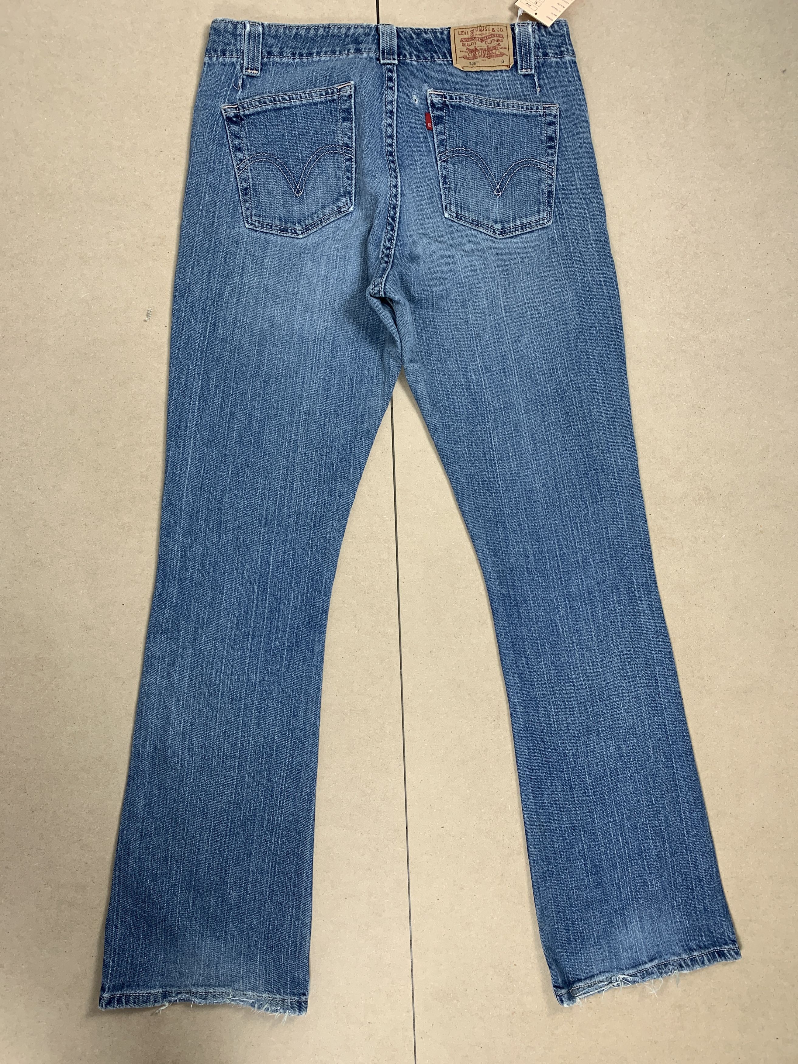 Levi's × Vintage Vintage Levis 525 Flared Boot Cut Faded Mid Wash Jeans Size 32" / US 10 / IT 46 - 6 Thumbnail