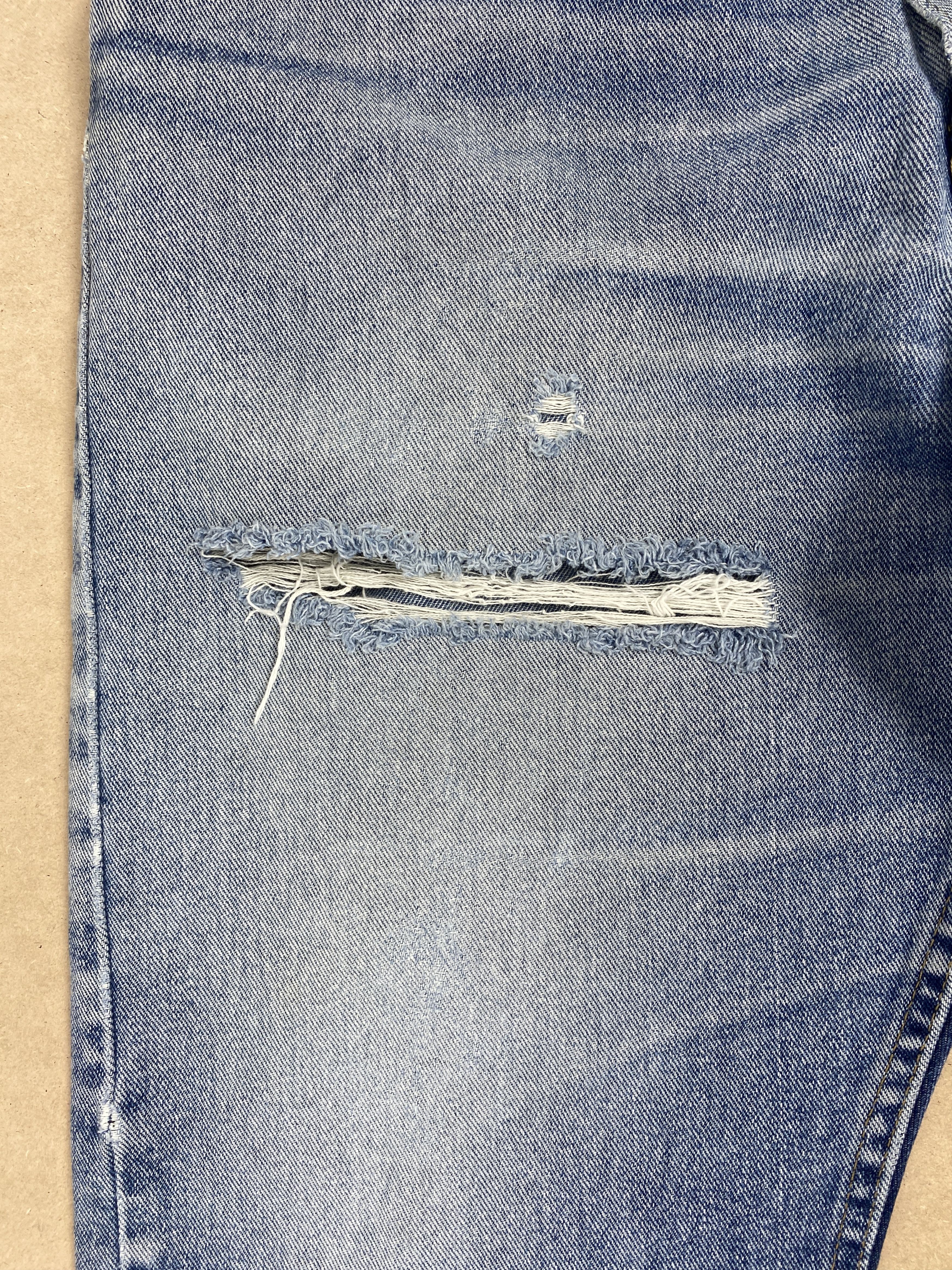 Vintage Vintage 90s Wrangler Straight Cut Distressed Faded Jeans Size US 36 / EU 52 - 4 Thumbnail