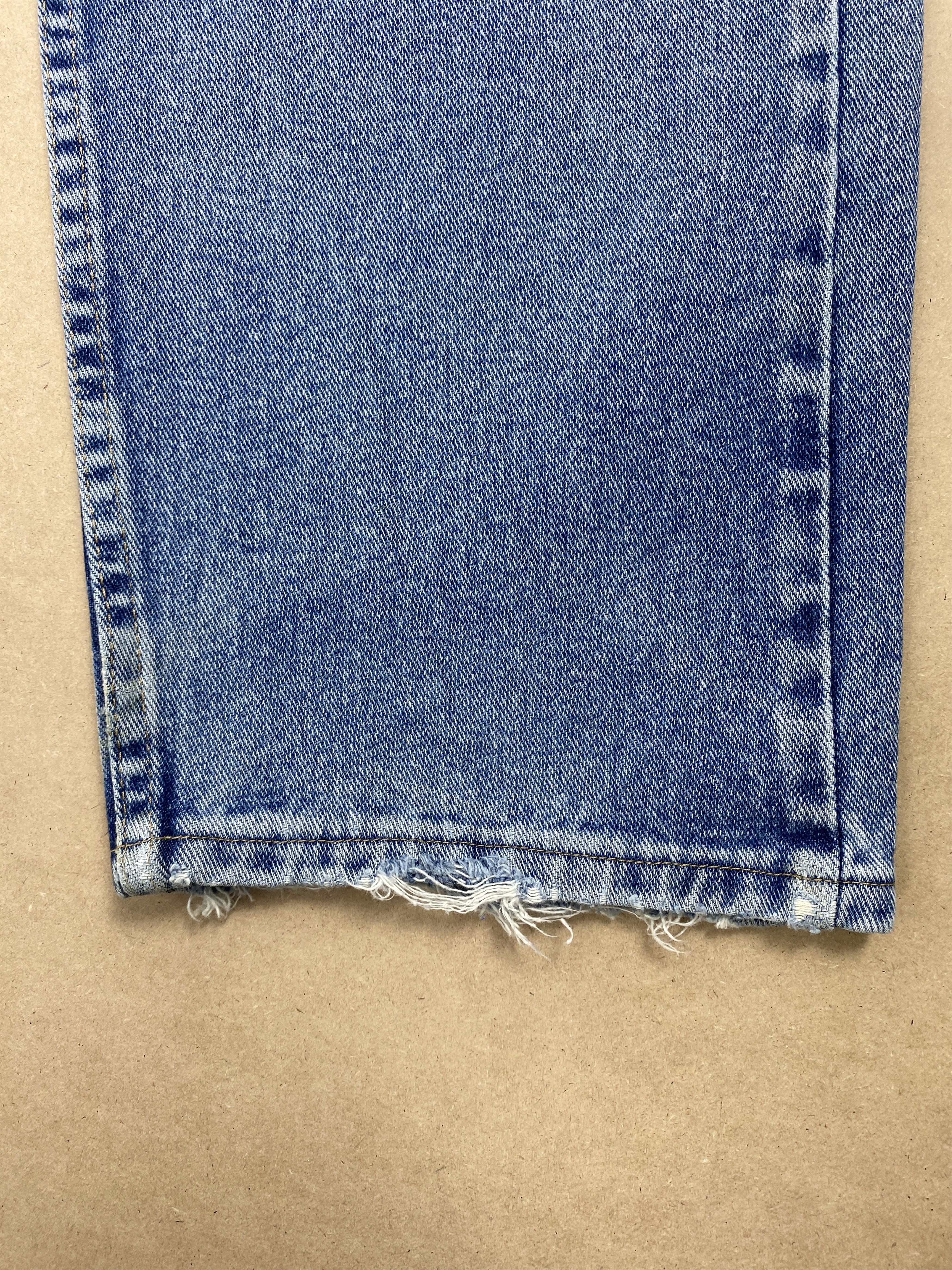 Vintage Vintage 90s Wrangler Straight Cut Distressed Faded Jeans Size US 36 / EU 52 - 5 Thumbnail