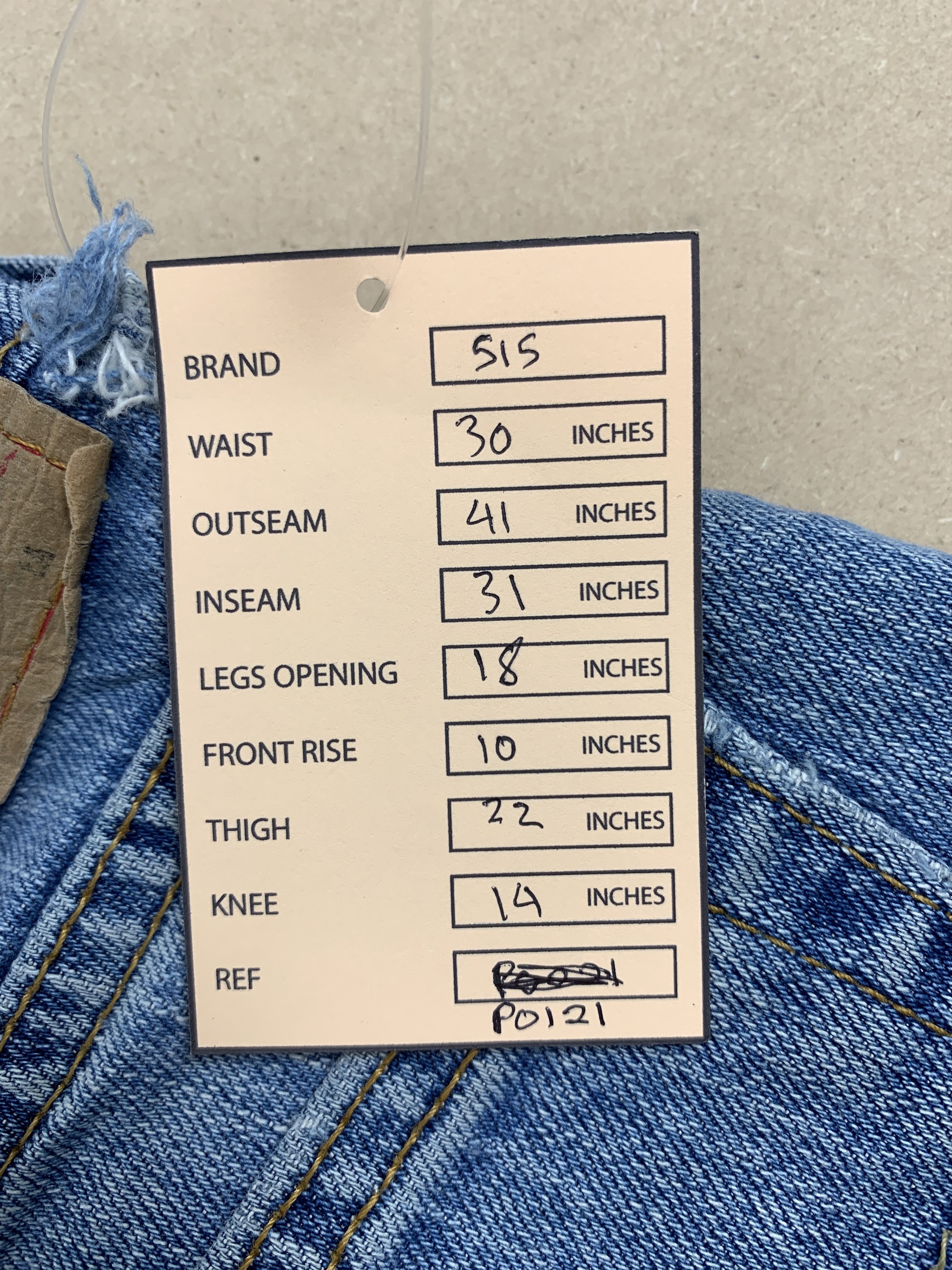 Levi's Vintage Levis' 515 Flared Bootcut Distressed Jeans P0121 Size US 30 / EU 46 - 14 Thumbnail
