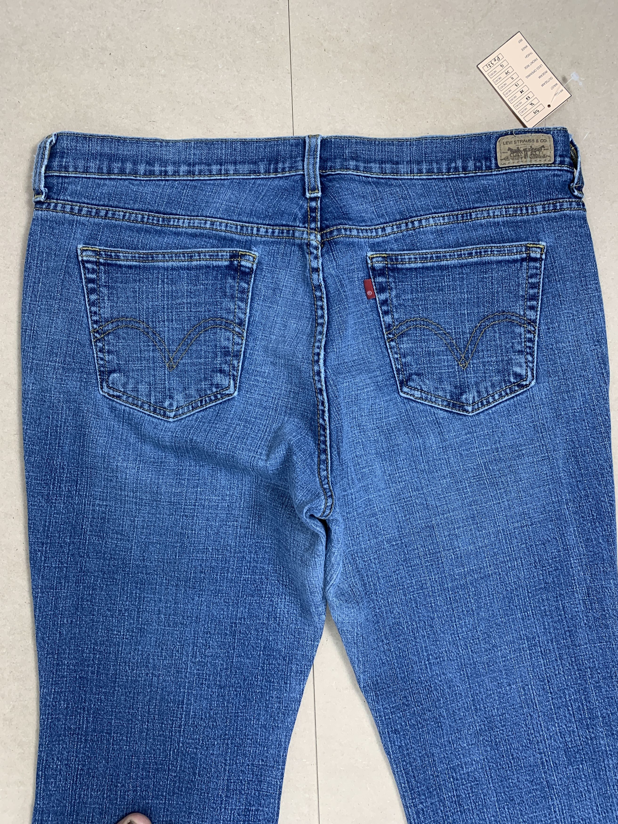 Levi's Vintage Levis 515 Boot Cut Faded Blue Jeans Size 36" / US 14 / IT 50 - 6 Thumbnail