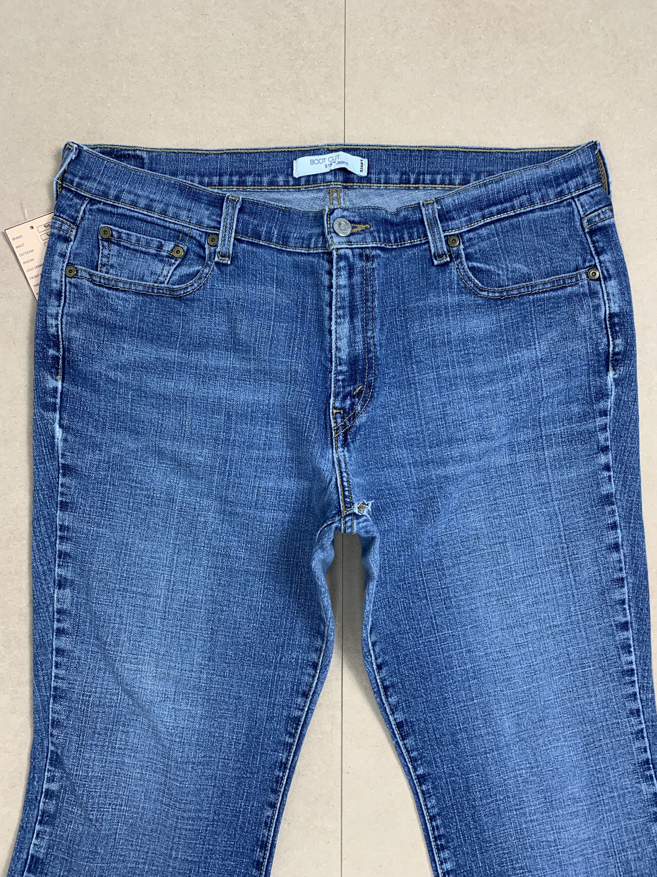 Levi's Vintage Levis 515 Boot Cut Faded Blue Jeans Size 36" / US 14 / IT 50 - 2 Thumbnail