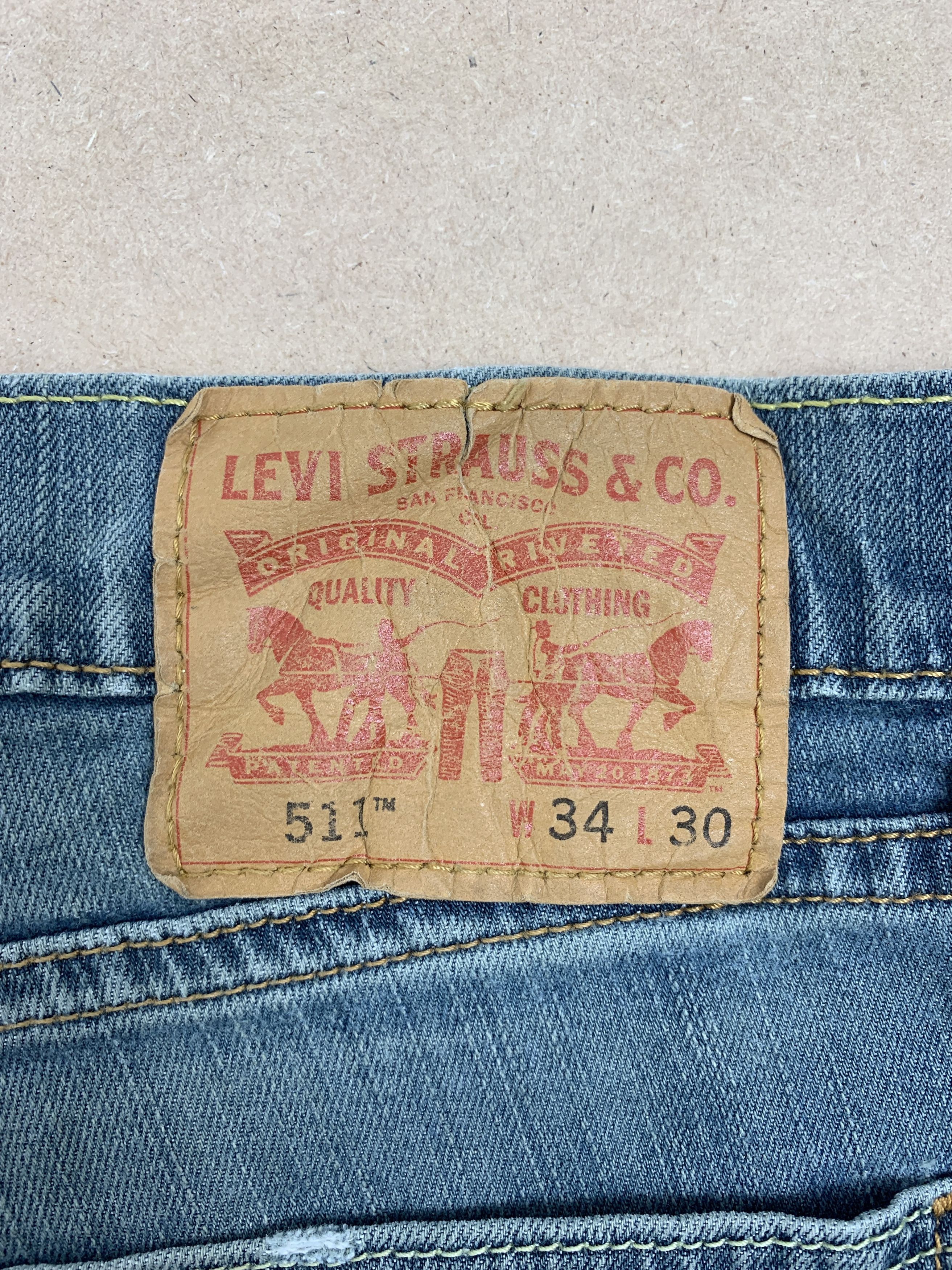 Levi's Vintage LEVI'S 511 Distressed Skinny Faded Jeans P0258 Size US 32 / EU 48 - 12 Thumbnail