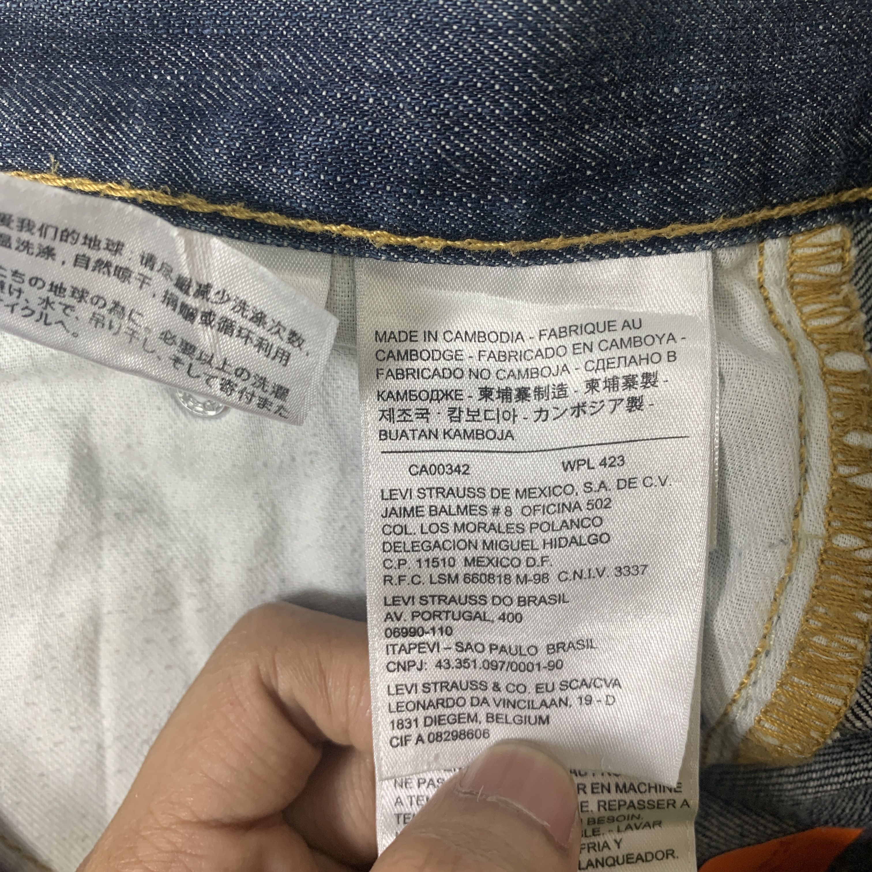 Levi's × Vintage Vintage Levis 513 Blue Denim Jeans Size US 30 / EU 46 - 11 Thumbnail