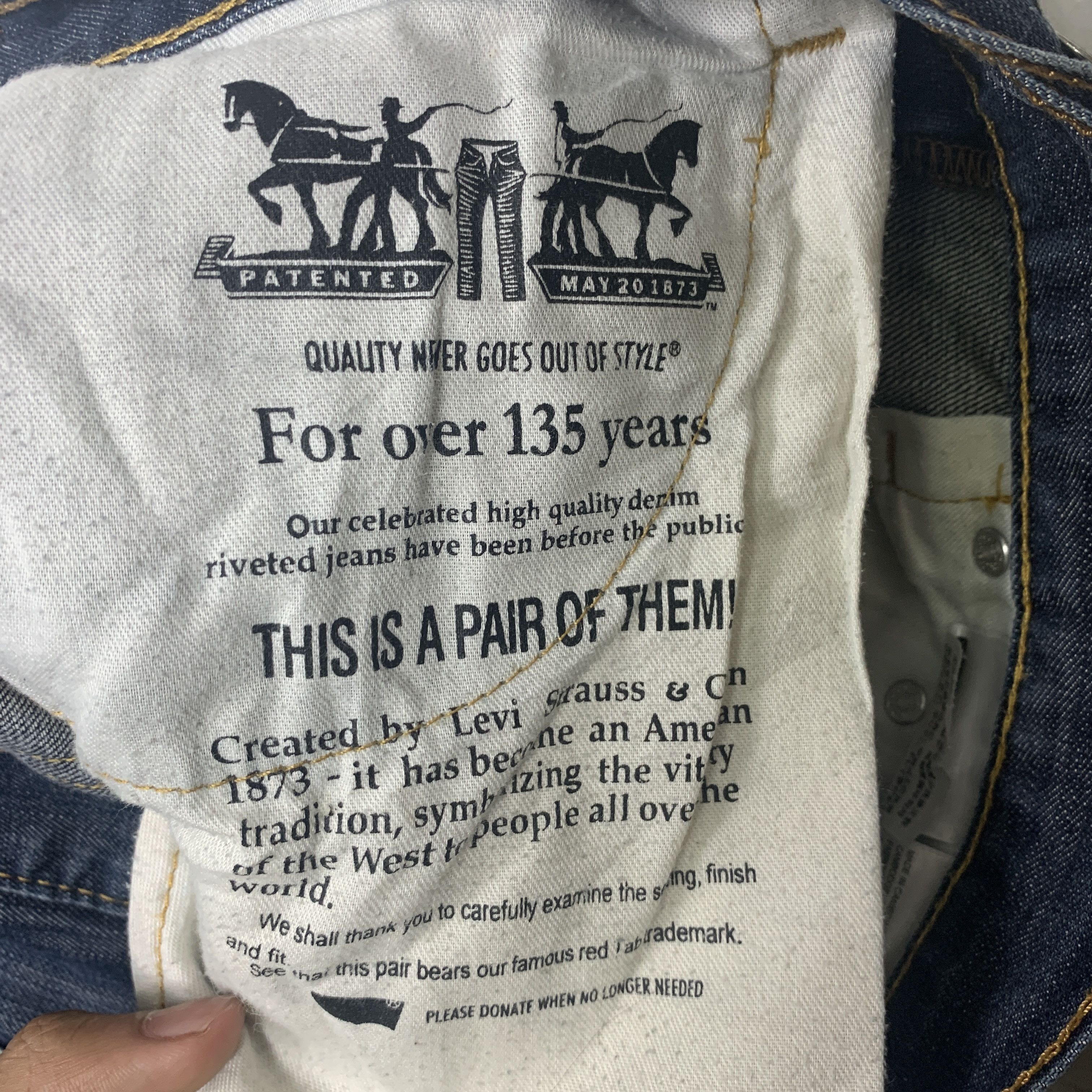 Levi's × Vintage Vintage Levis 513 Blue Denim Jeans Size US 30 / EU 46 - 15 Thumbnail