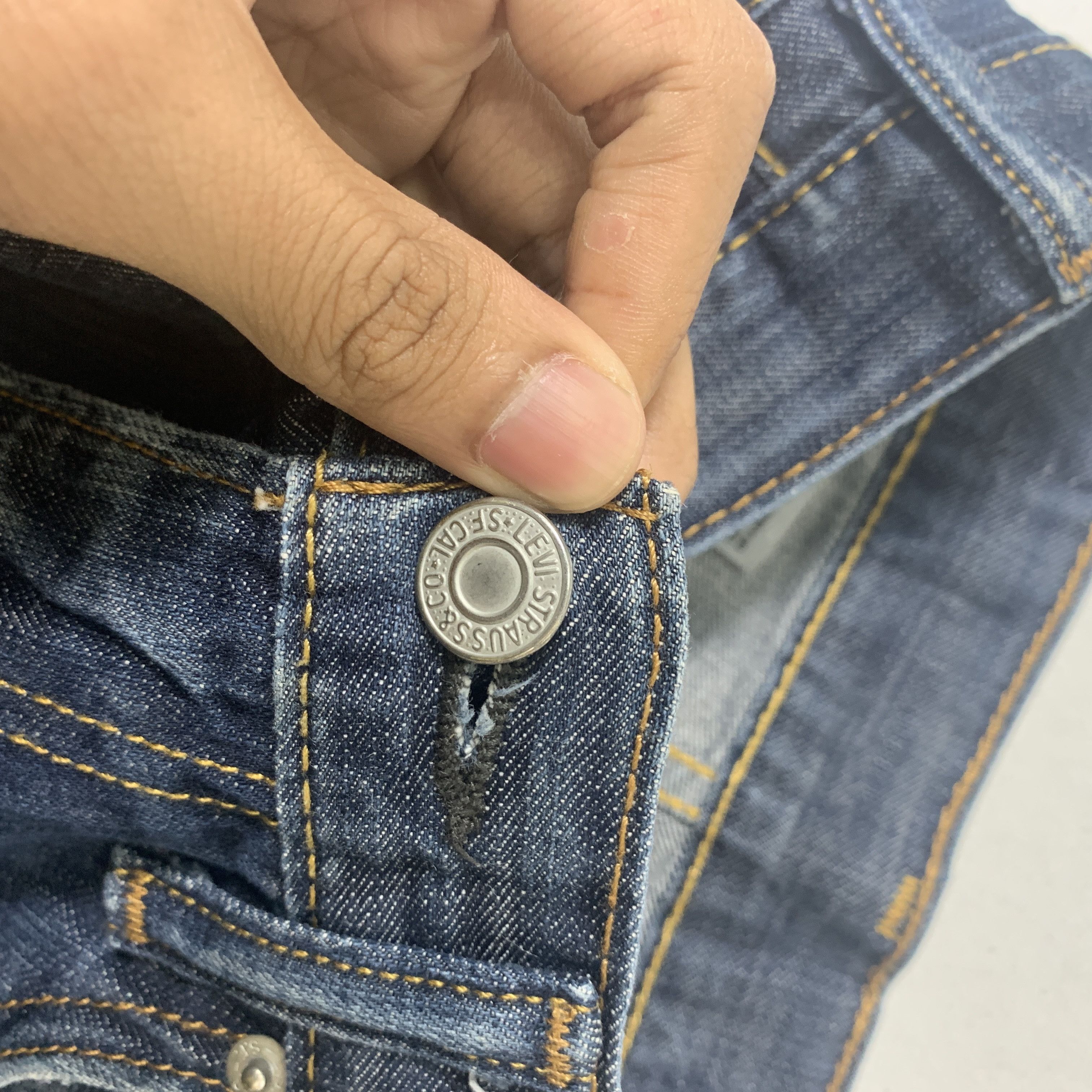 Levi's × Vintage Vintage Levis 513 Blue Denim Jeans Size US 30 / EU 46 - 7 Thumbnail
