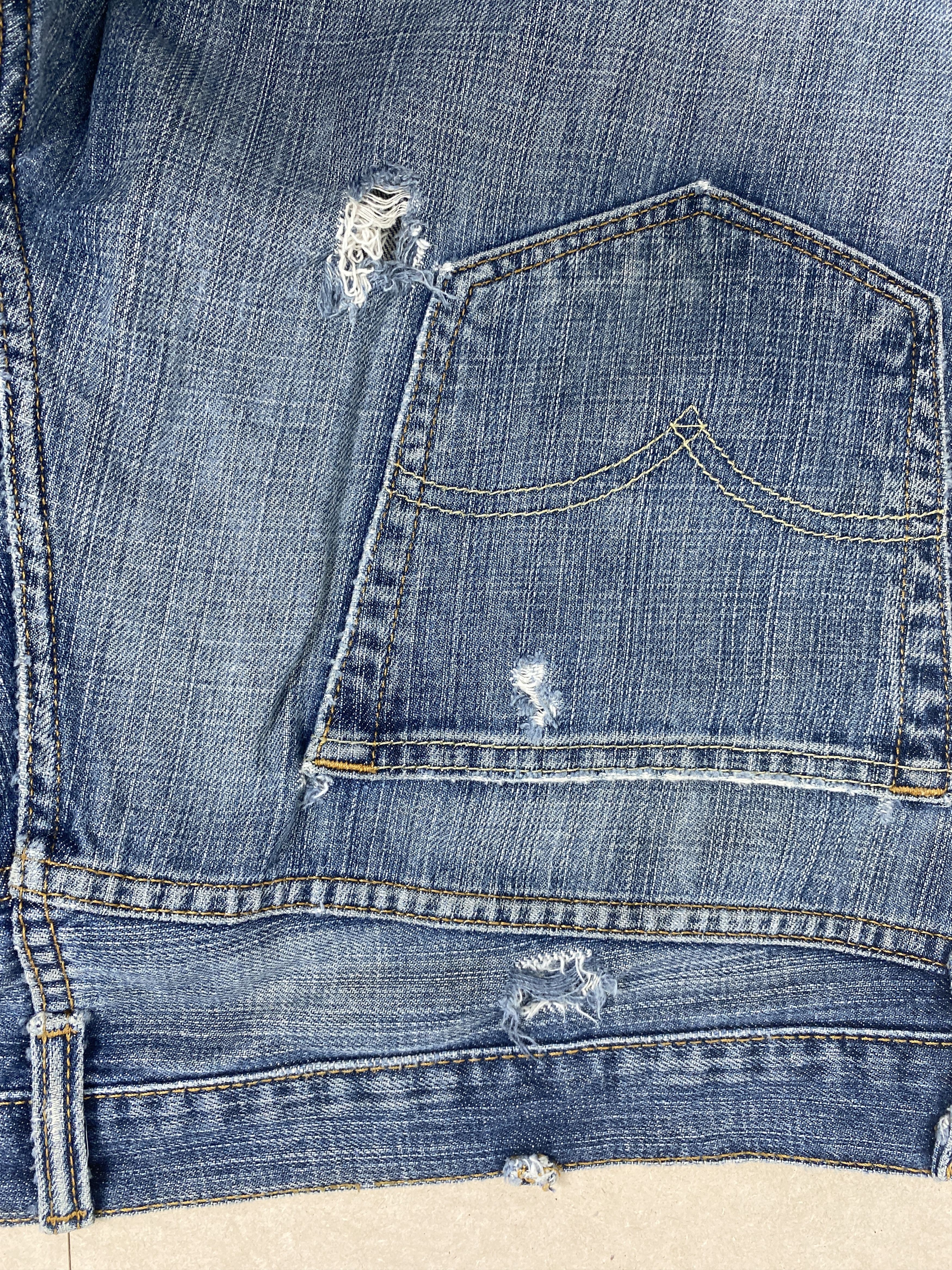 Levi's Vintage Levis 559 Straight Cut Distressed Faded Blue Jeans Size US 41 - 9 Thumbnail