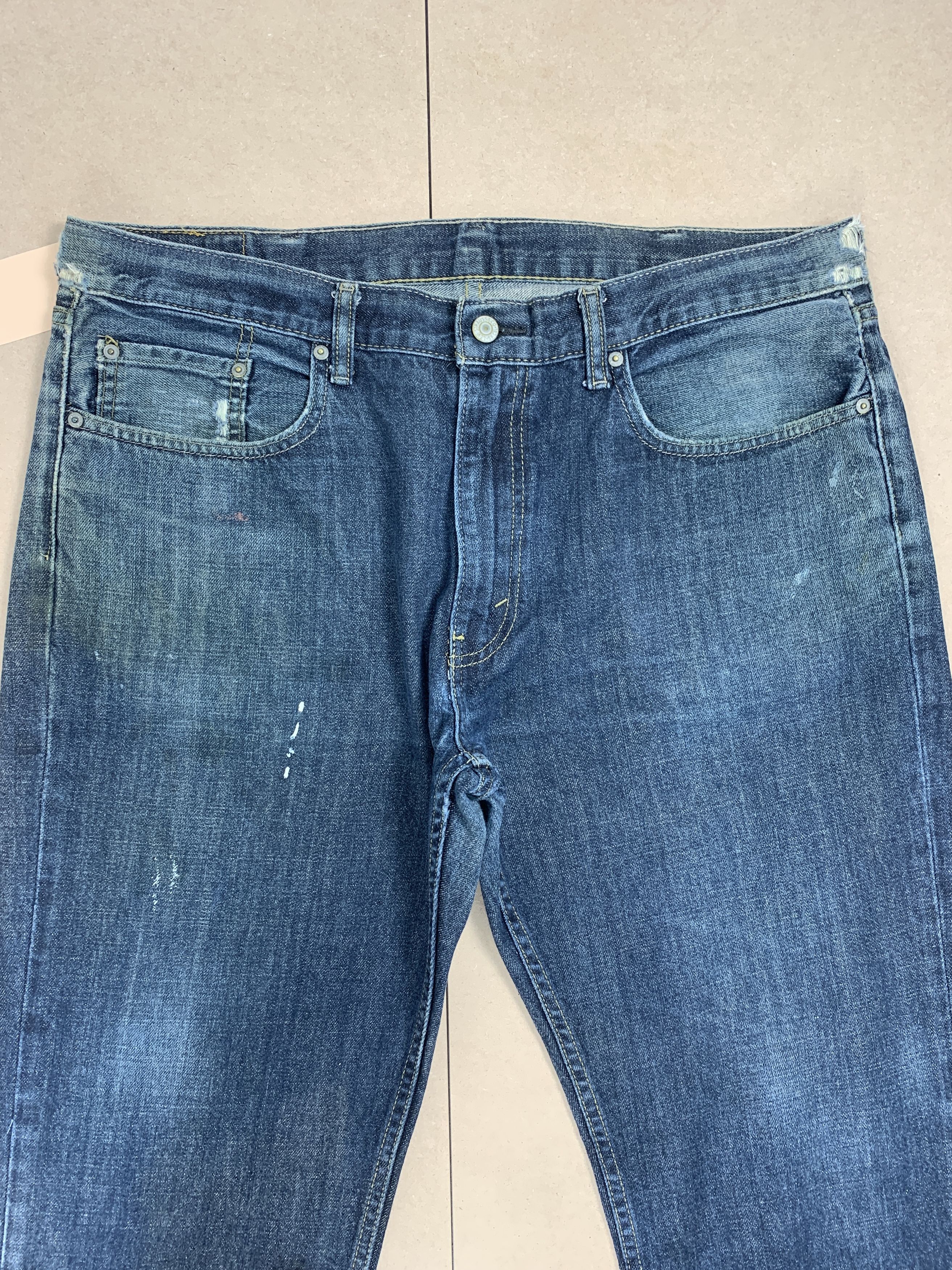 Levi's Vintage Levis 559 Straight Cut Distressed Blue Jeans Size US 38 / EU 54 - 2 Thumbnail
