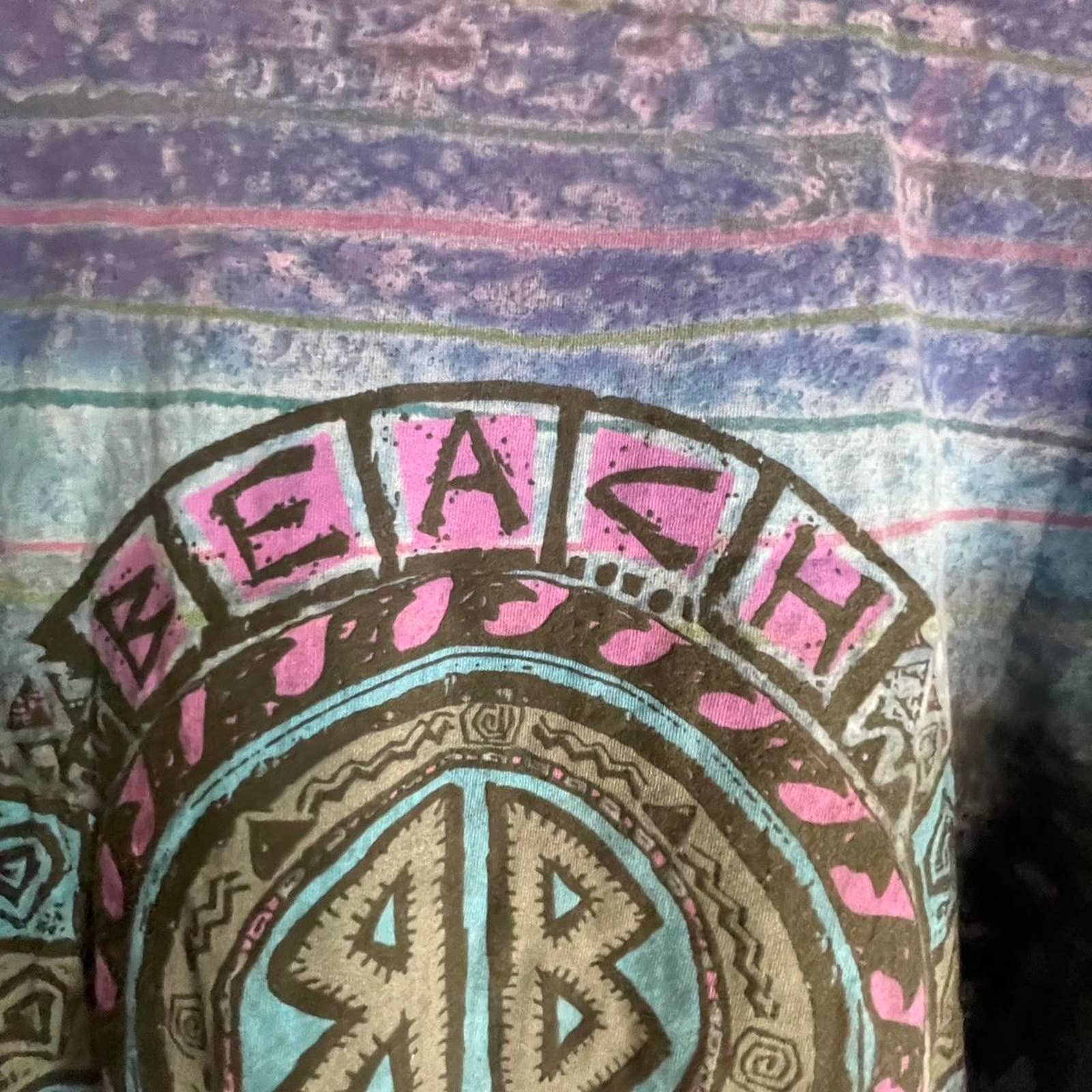 Vintage Vintage Beach Boulevard Late 80's 1990's Retro Y2K T Shirt Size US L / EU 52-54 / 3 - 7 Thumbnail