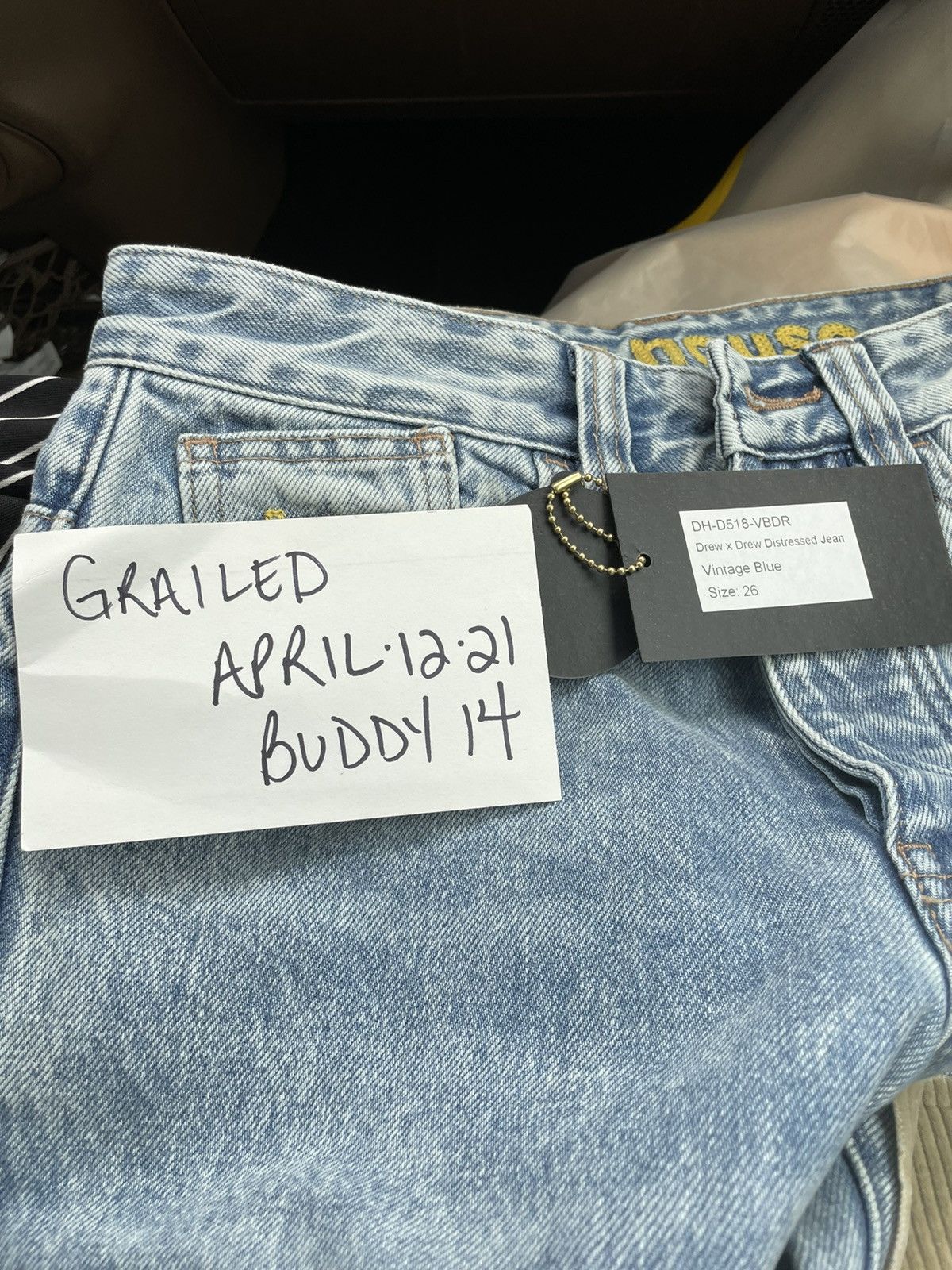 Drew House Drew X Drew Distressed Jeans!! Size US 26 / EU 42 - 15 Thumbnail