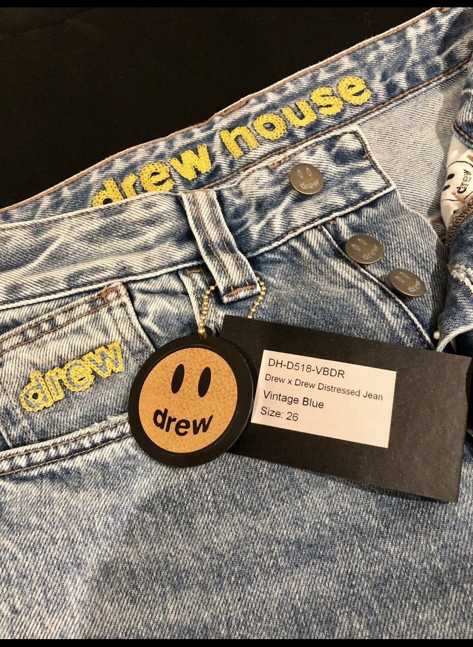 Drew House Drew X Drew Distressed Jeans!! Size US 26 / EU 42 - 8 Thumbnail