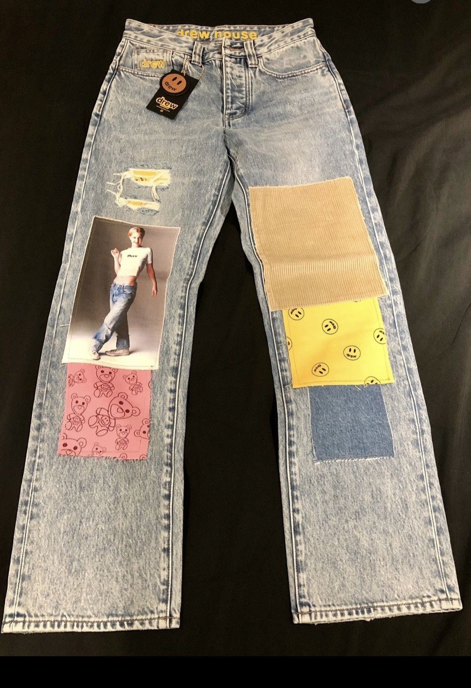 Drew House Drew X Drew Distressed Jeans!! Size US 26 / EU 42 - 3 Thumbnail