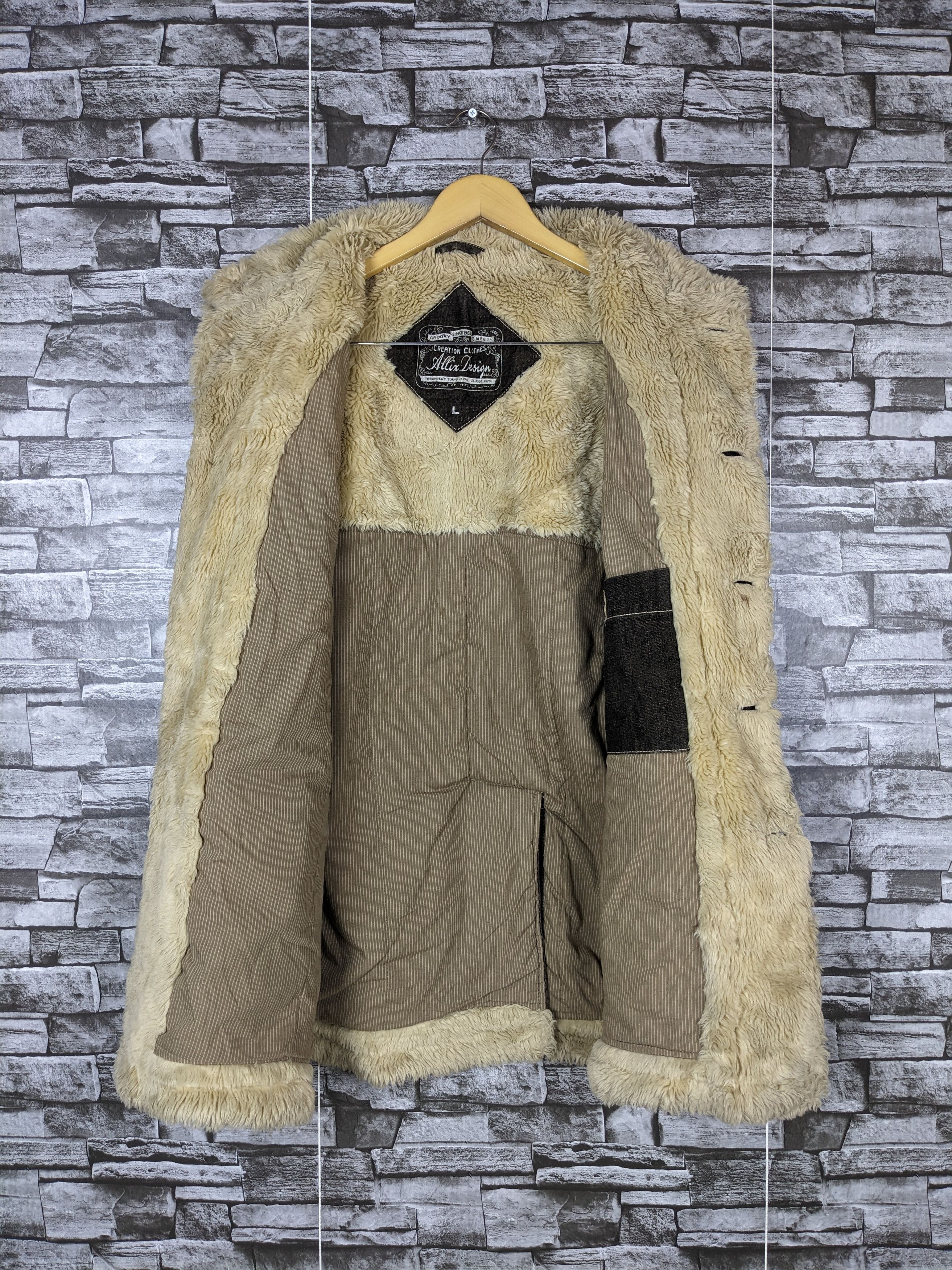 Japanese Brand Vintage Allix Design Parka Heavy Jacket Button Fur Winter Size US L / EU 52-54 / 3 - 7 Thumbnail