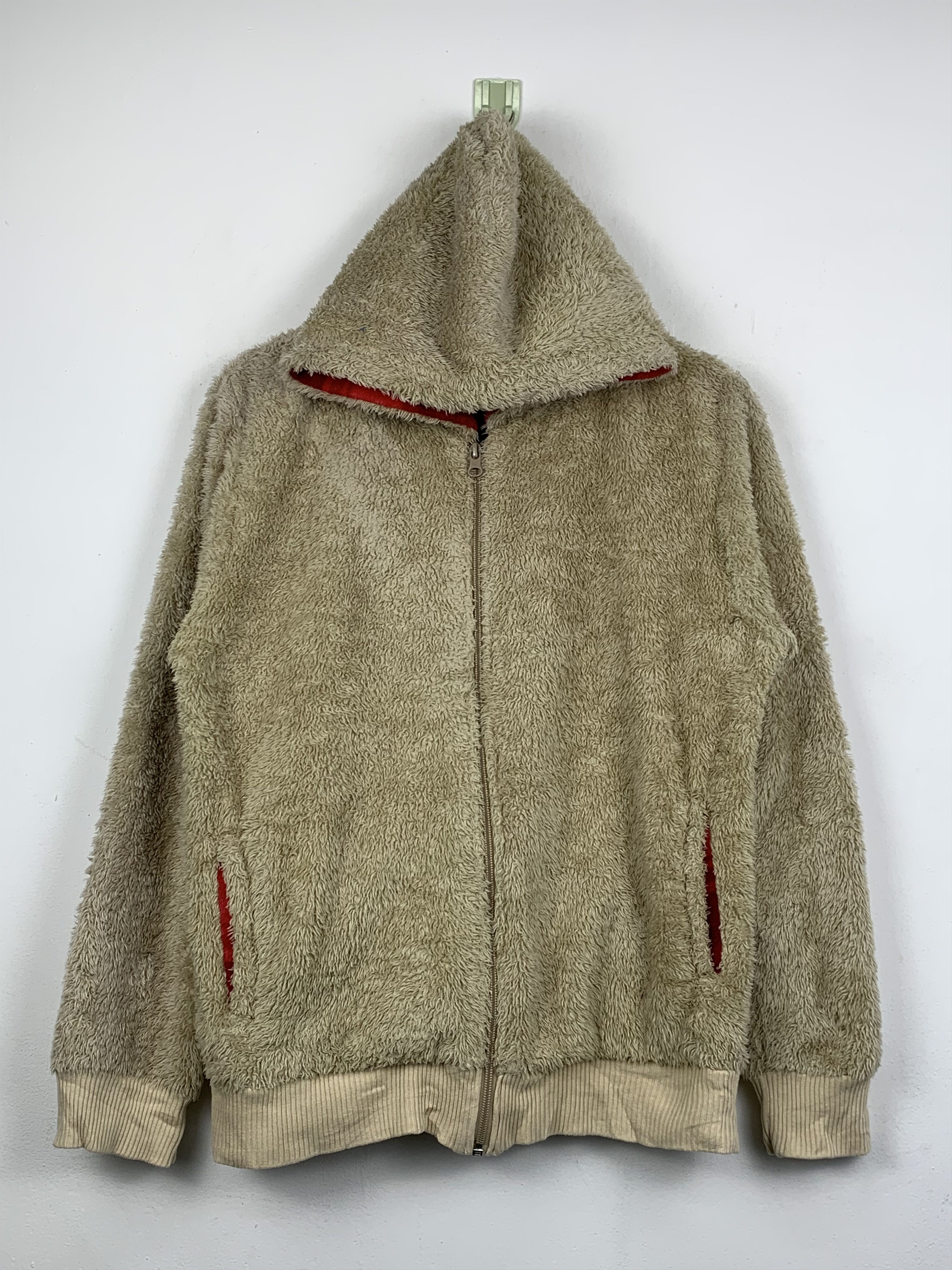 image of If Six Was Nine x Vintage Semantic Design Matted Fleece Jacket in Soft (Size Large)