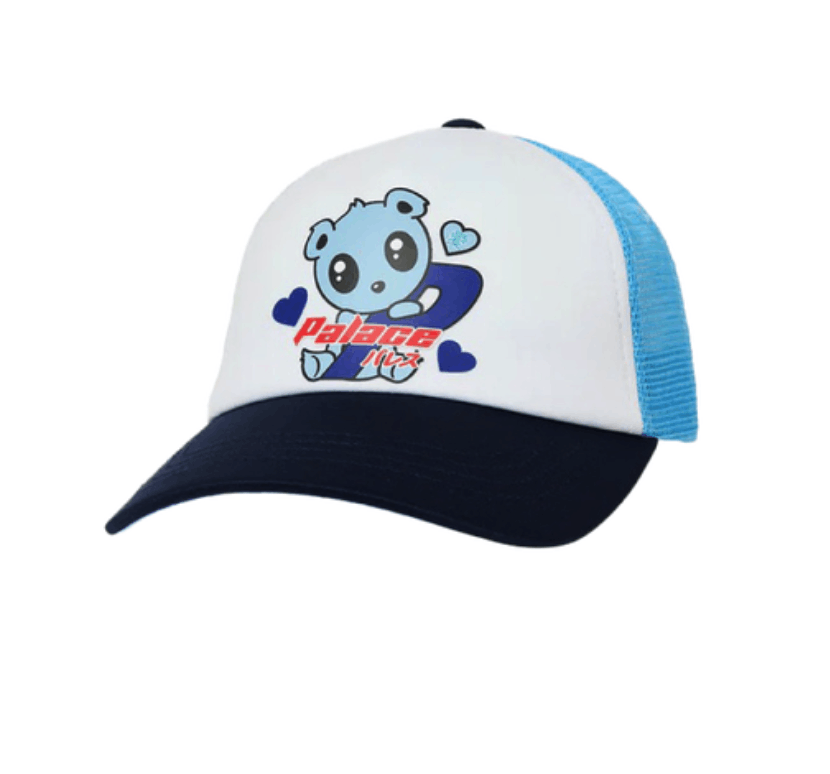 image of Hypebeast x Palace Kawaii Trucker White/blue, Men's