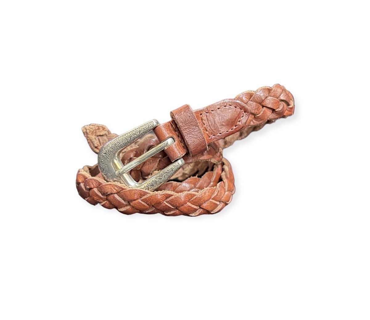 image of Unbrand Leather Buckle Belt, Men's