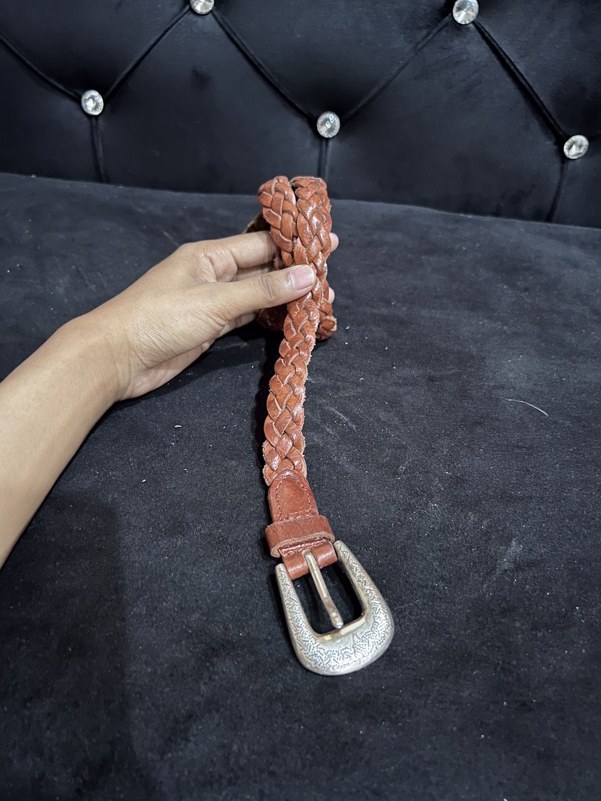 Leather Unbrand Leather Buckle Belt Size ONE SIZE - 2 Thumbnail