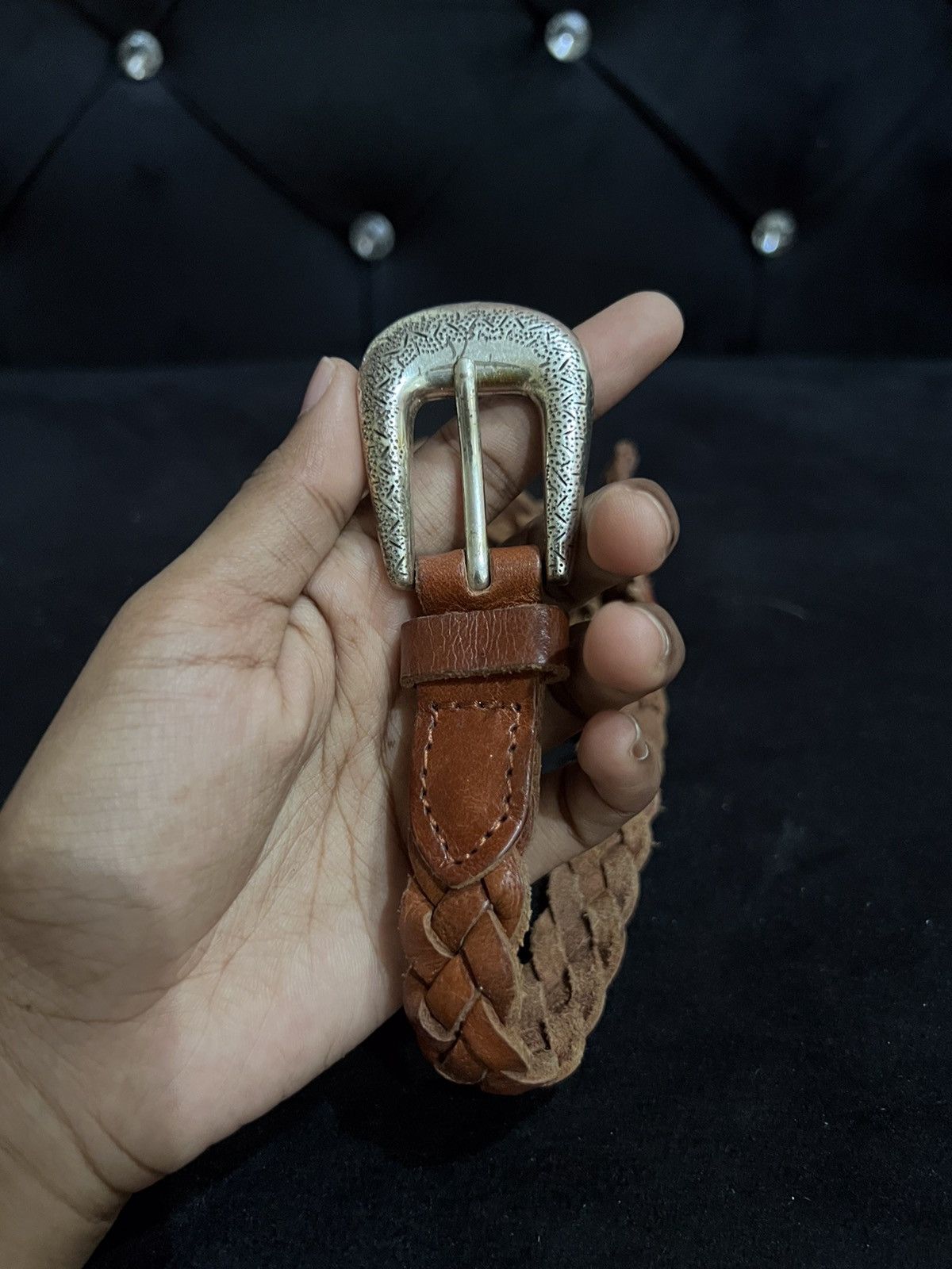 Leather Unbrand Leather Buckle Belt Size ONE SIZE - 4 Thumbnail