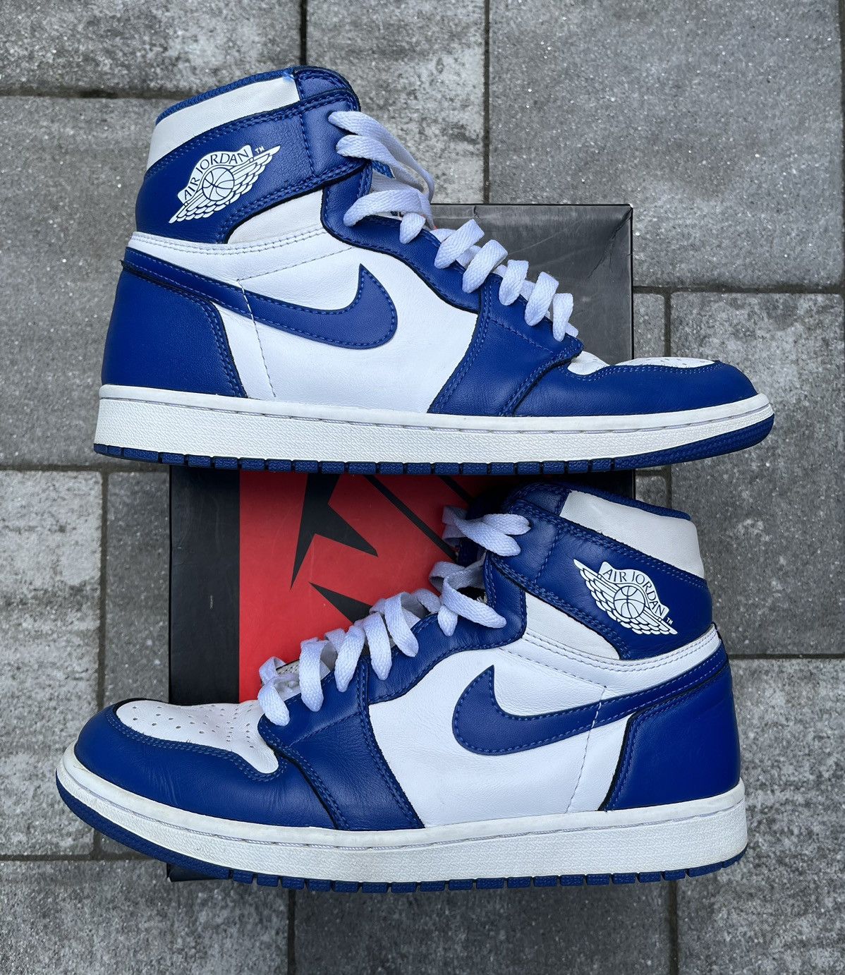 Pre-owned Jordan Brand Nike Air Jordan 1 Retro Og High Storm Blue Size 9.5 Shoes