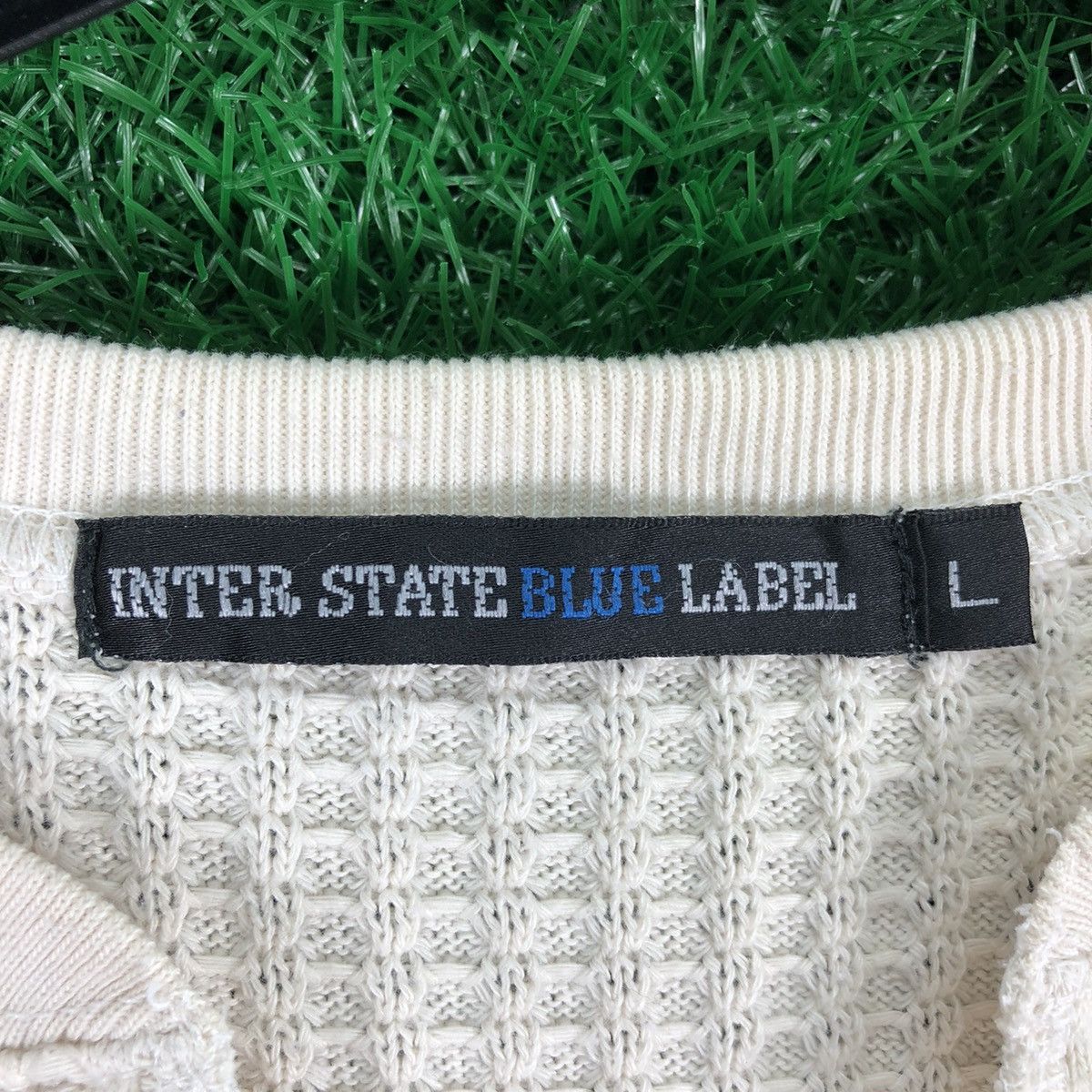 Japanese Brand Vintage Inter State Blue Label Long Sleeve Knit Tee Size US M / EU 48-50 / 2 - 11 Thumbnail