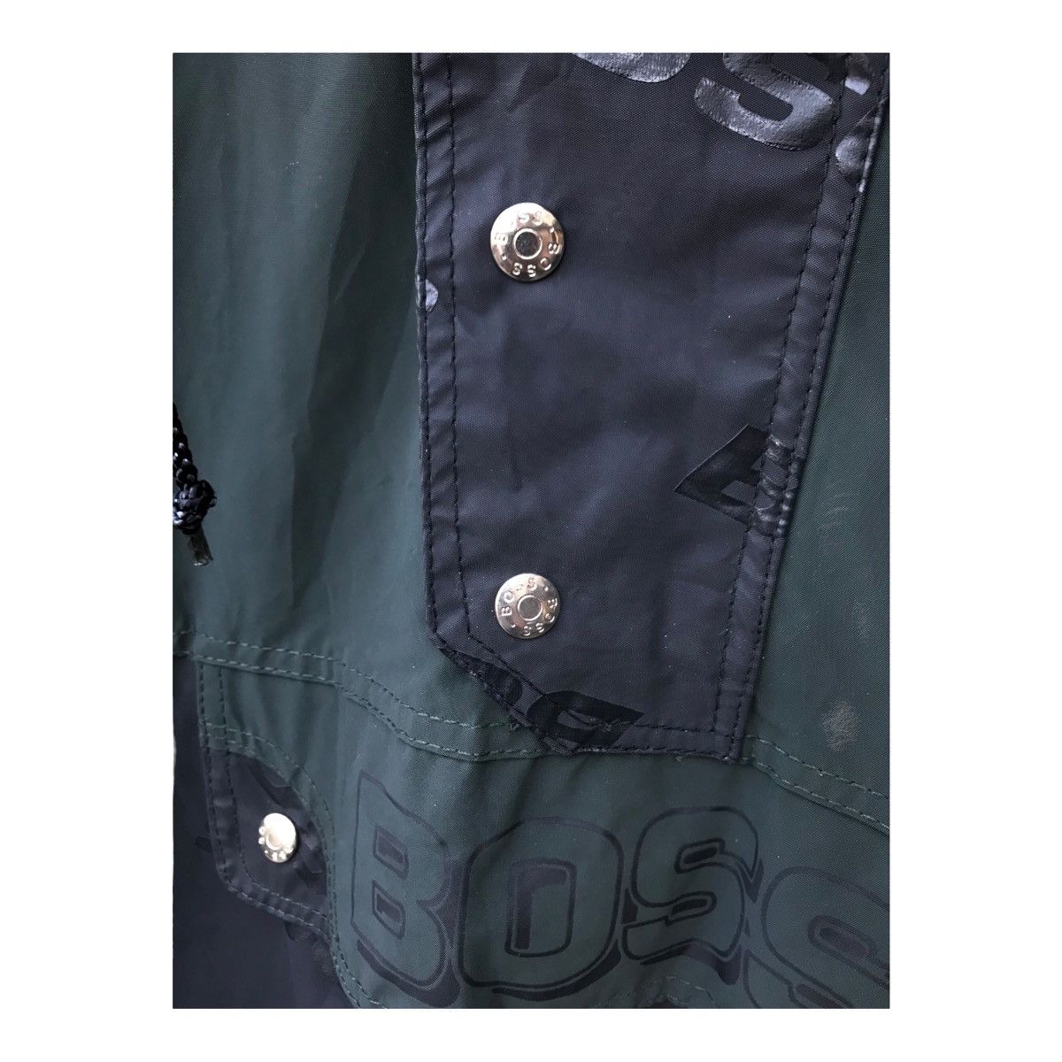 Hugo Boss Boss Overprinted Anorak Colourblock Hoodie Jacket Size US XL / EU 56 / 4 - 6 Thumbnail