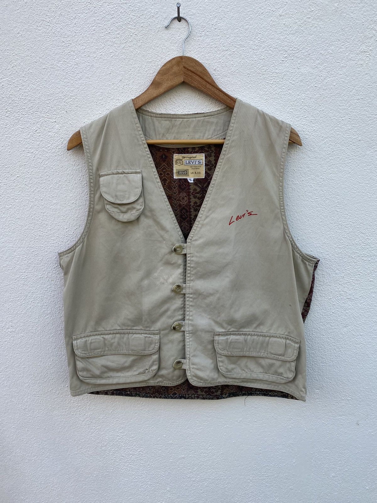 Vintage levis multipocket vest