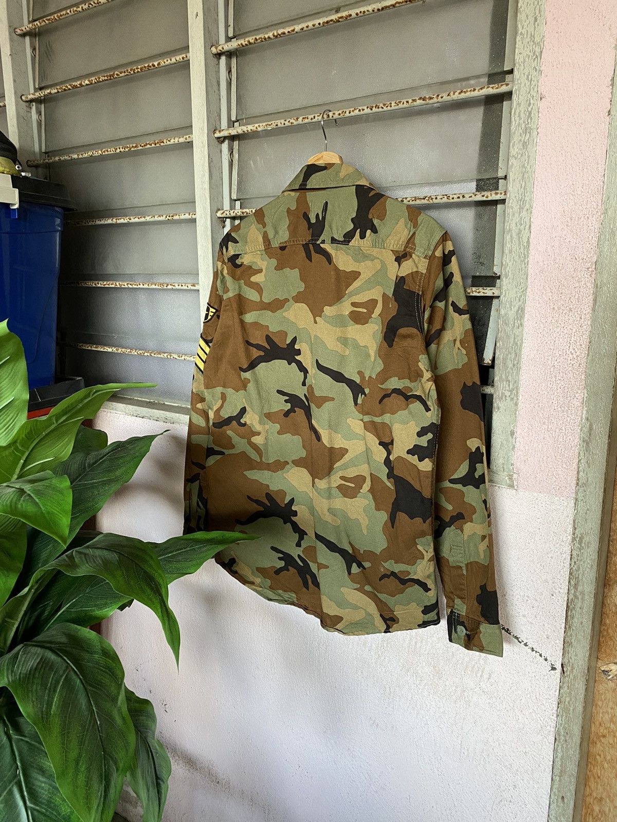 Japanese Brand Browny Comouflage Woodland Workers Shirt Size US M / EU 48-50 / 2 - 2 Thumbnail