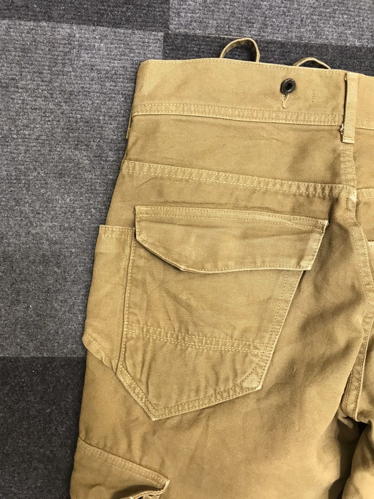 Japanese Brand JOHNBULL HAKAMA Multipockets Duck Canvas Carpenter Pant Size US 30 / EU 46 - 11 Thumbnail