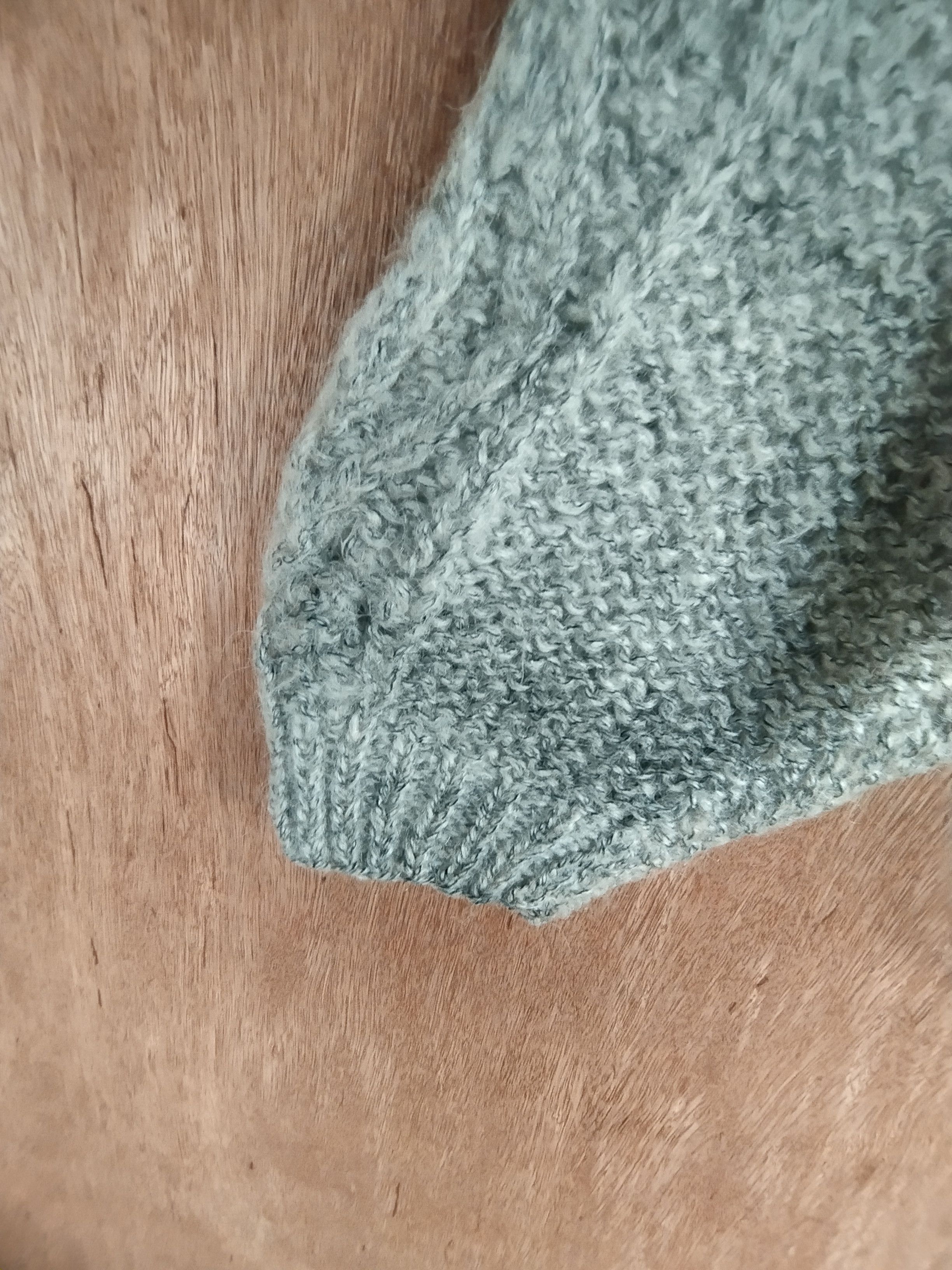 Aran Isles Knitwear M.B.S.S mohair crochet cardigan gray knitwear #S027 Size M / US 6-8 / IT 42-44 - 6 Thumbnail