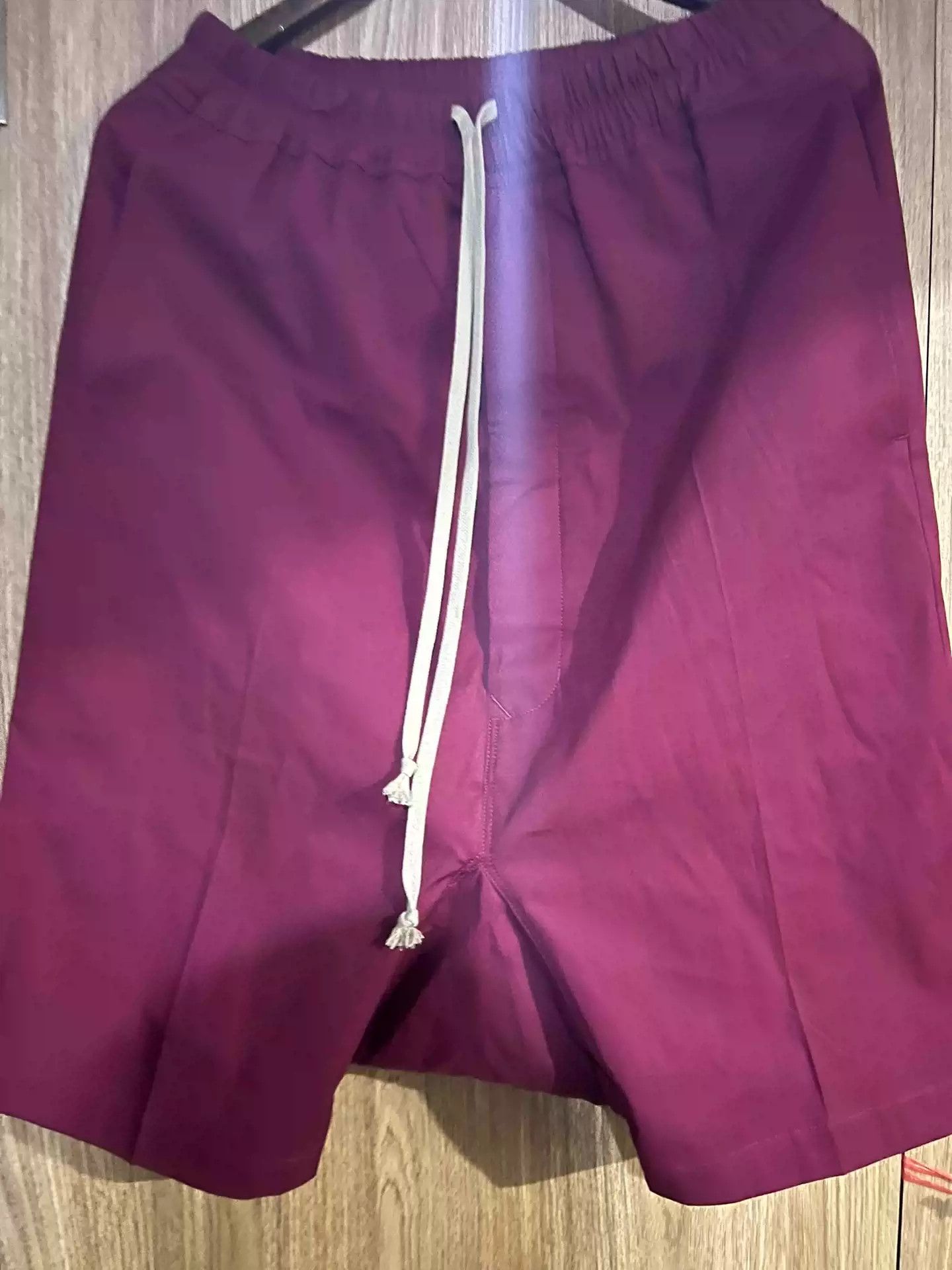 Rick Owens Rick Owens, rose red drawstring shorts Size US 30 / EU 46 - 1 Thumbnail