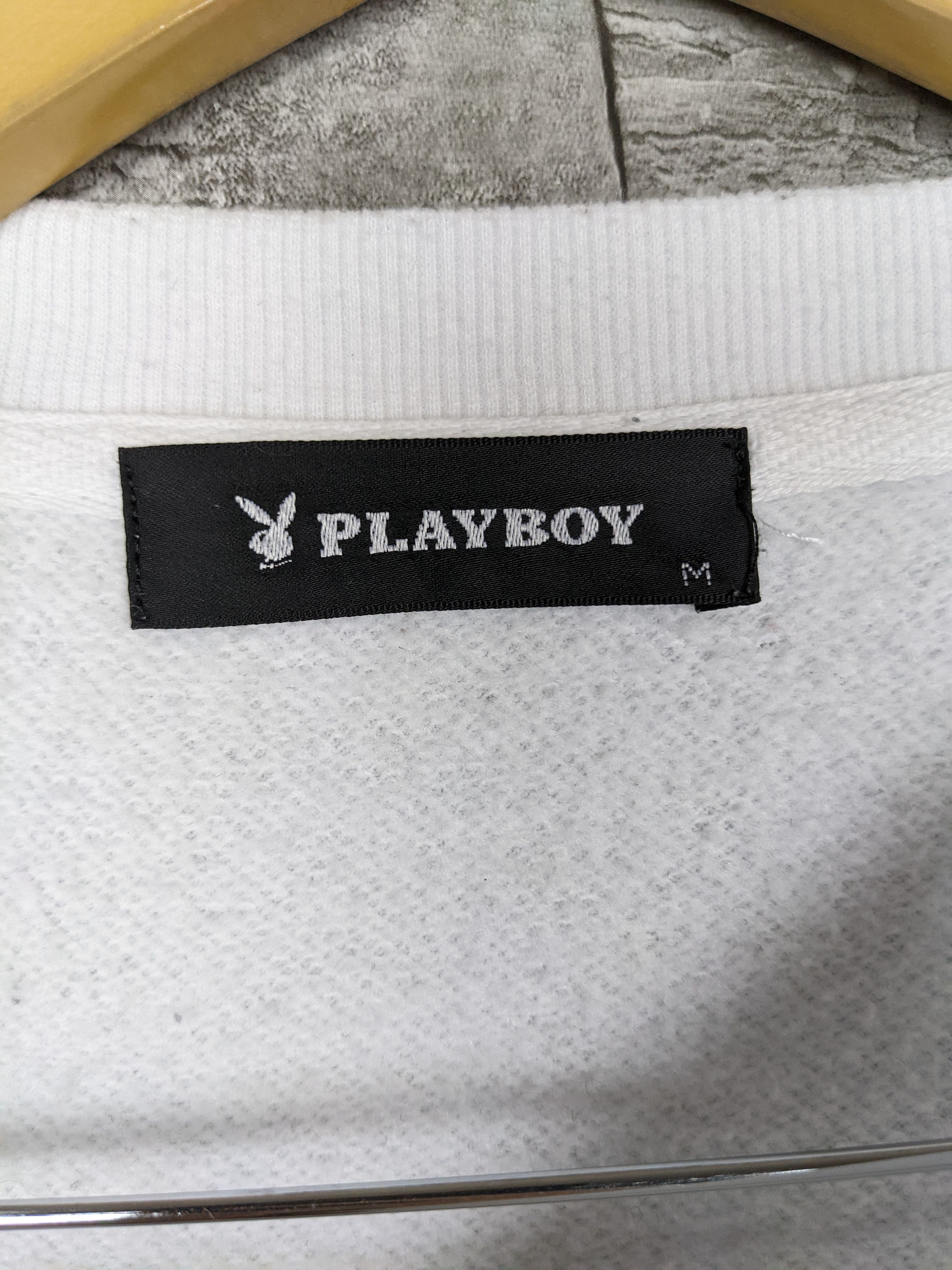 Playboy Vintage Playboy Center Bunny Cropped Sweatshirt Pullover Size US M / EU 48-50 / 2 - 10 Thumbnail