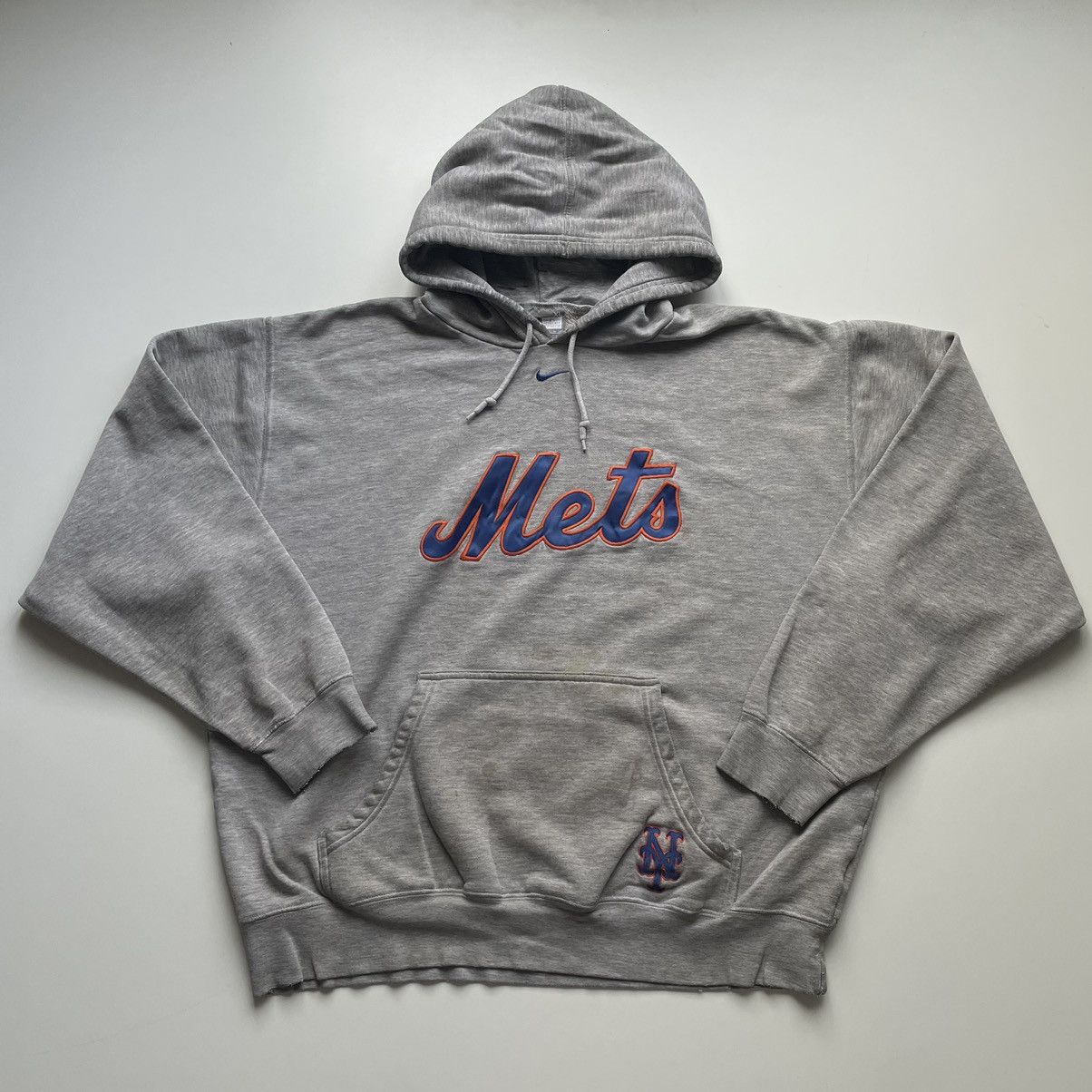 Vintage New York Mets Nike Center Swoosh Hoodie Black Size Small