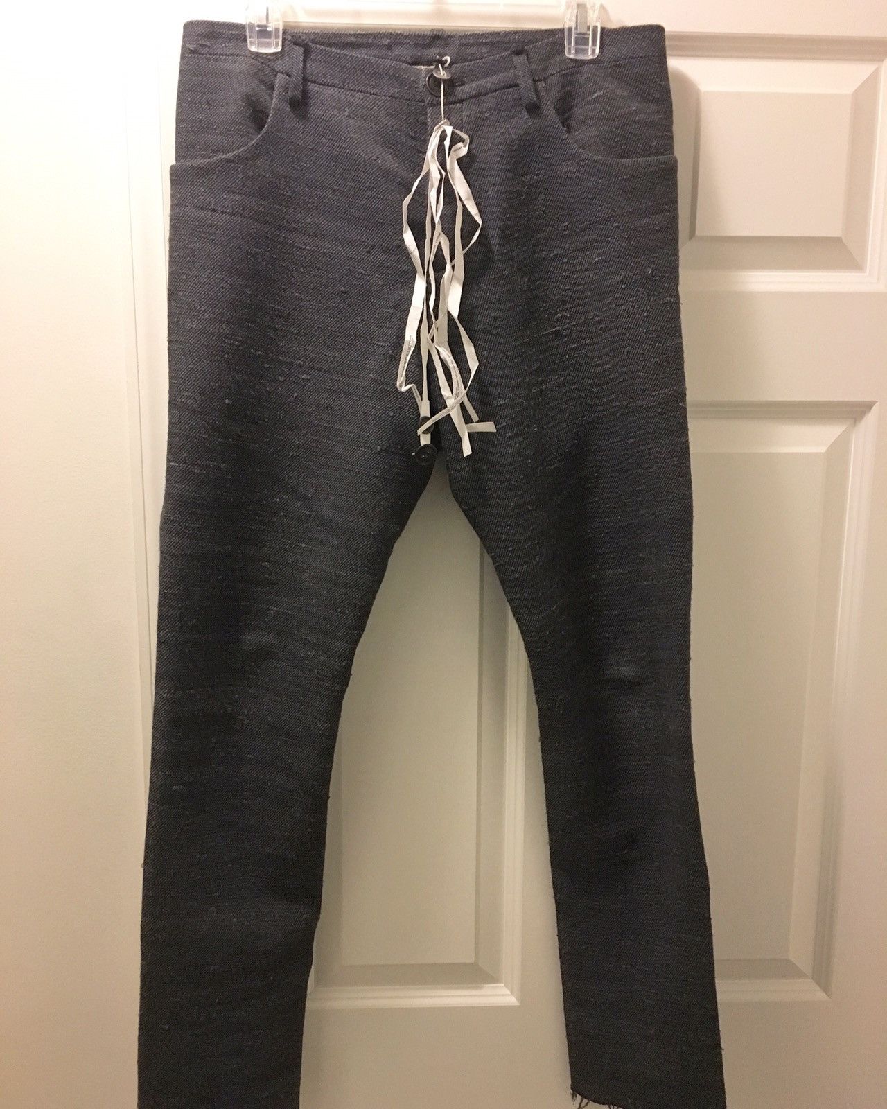 Label Under Construction Handspun Tussah Silk One-Cut Pants Size US 30 / EU 46 - 2 Thumbnail