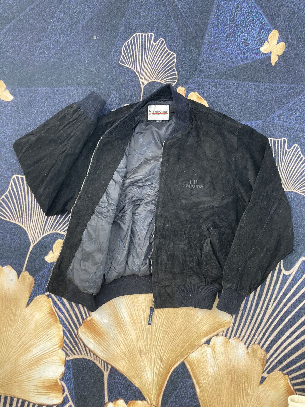 Renoma SPELLOUT RENOMA SUEDE LEATHER BOMBER JACKET Size US M / EU 48-50 / 2 - 2 Thumbnail