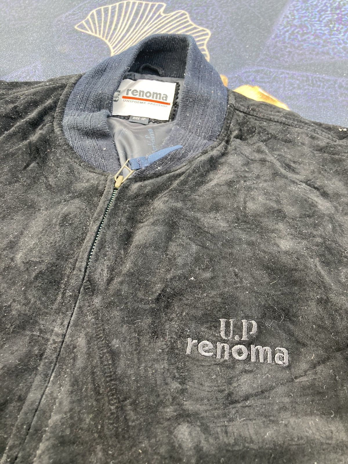 Renoma SPELLOUT RENOMA SUEDE LEATHER BOMBER JACKET Size US M / EU 48-50 / 2 - 6 Thumbnail
