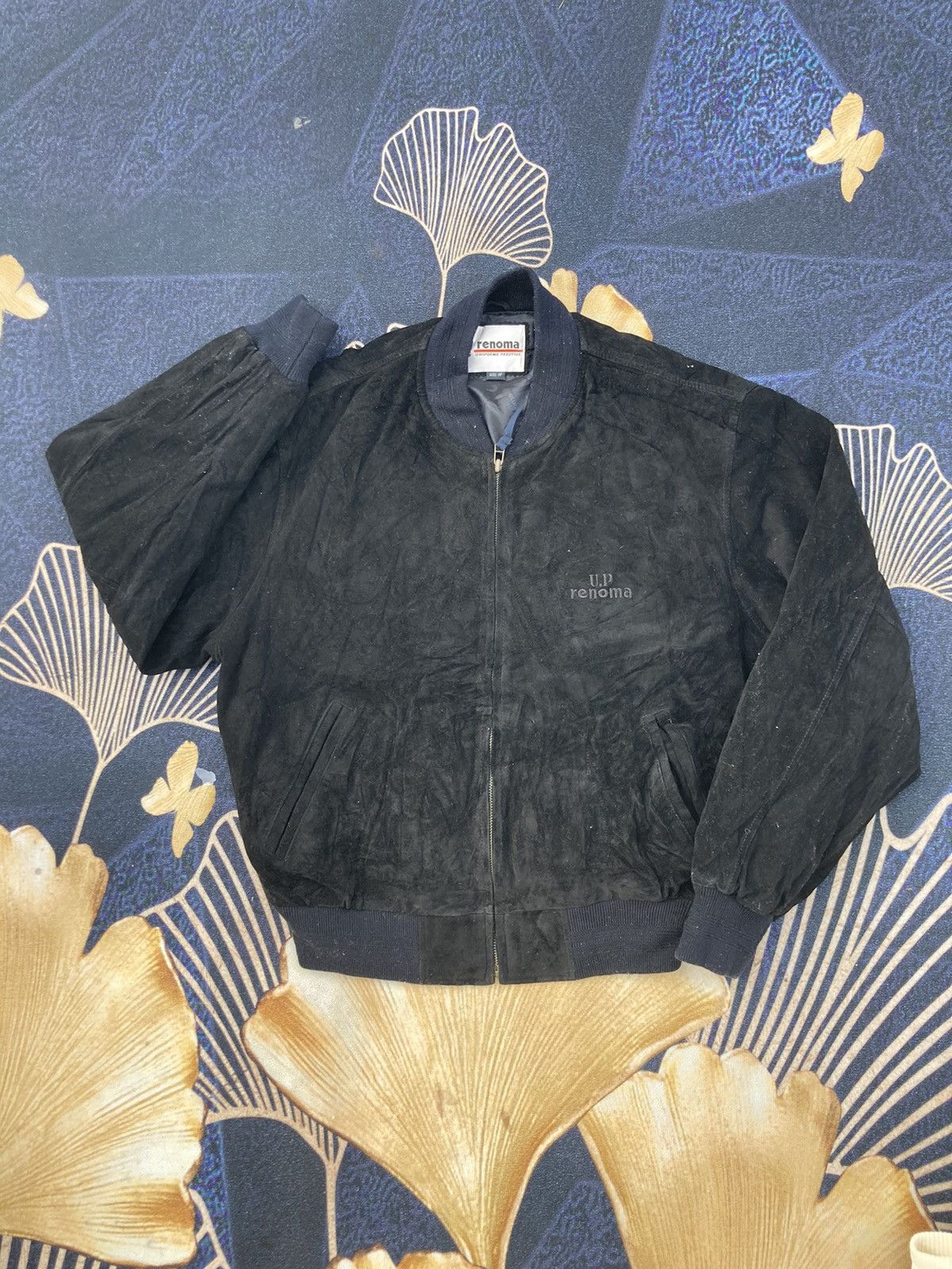 Renoma SPELLOUT RENOMA SUEDE LEATHER BOMBER JACKET Size US M / EU 48-50 / 2 - 3 Thumbnail