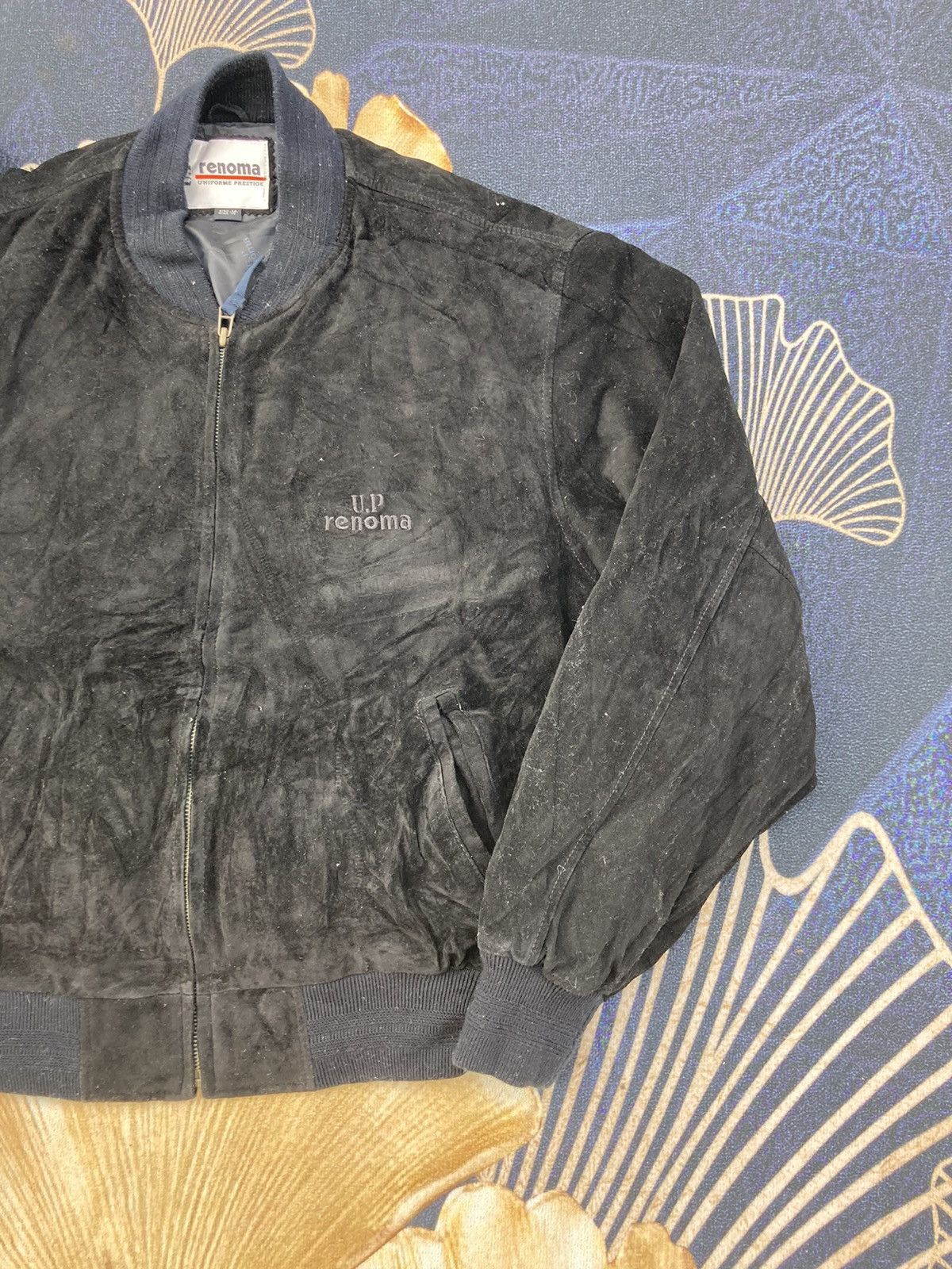 Renoma SPELLOUT RENOMA SUEDE LEATHER BOMBER JACKET Size US M / EU 48-50 / 2 - 5 Thumbnail