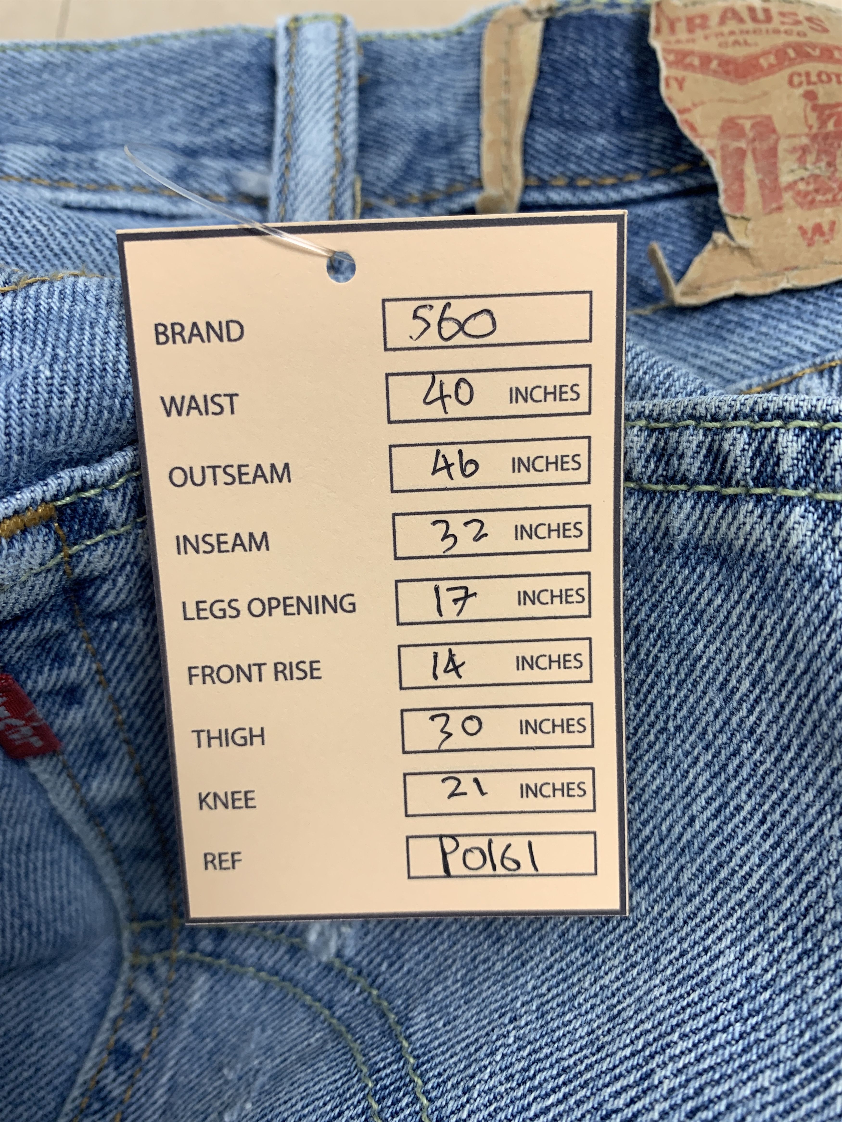 Levi's × Vintage Vintage LEVI'S 560 Comfort Fit Light Was Jeans Size US 40 / EU 56 - 22 Thumbnail