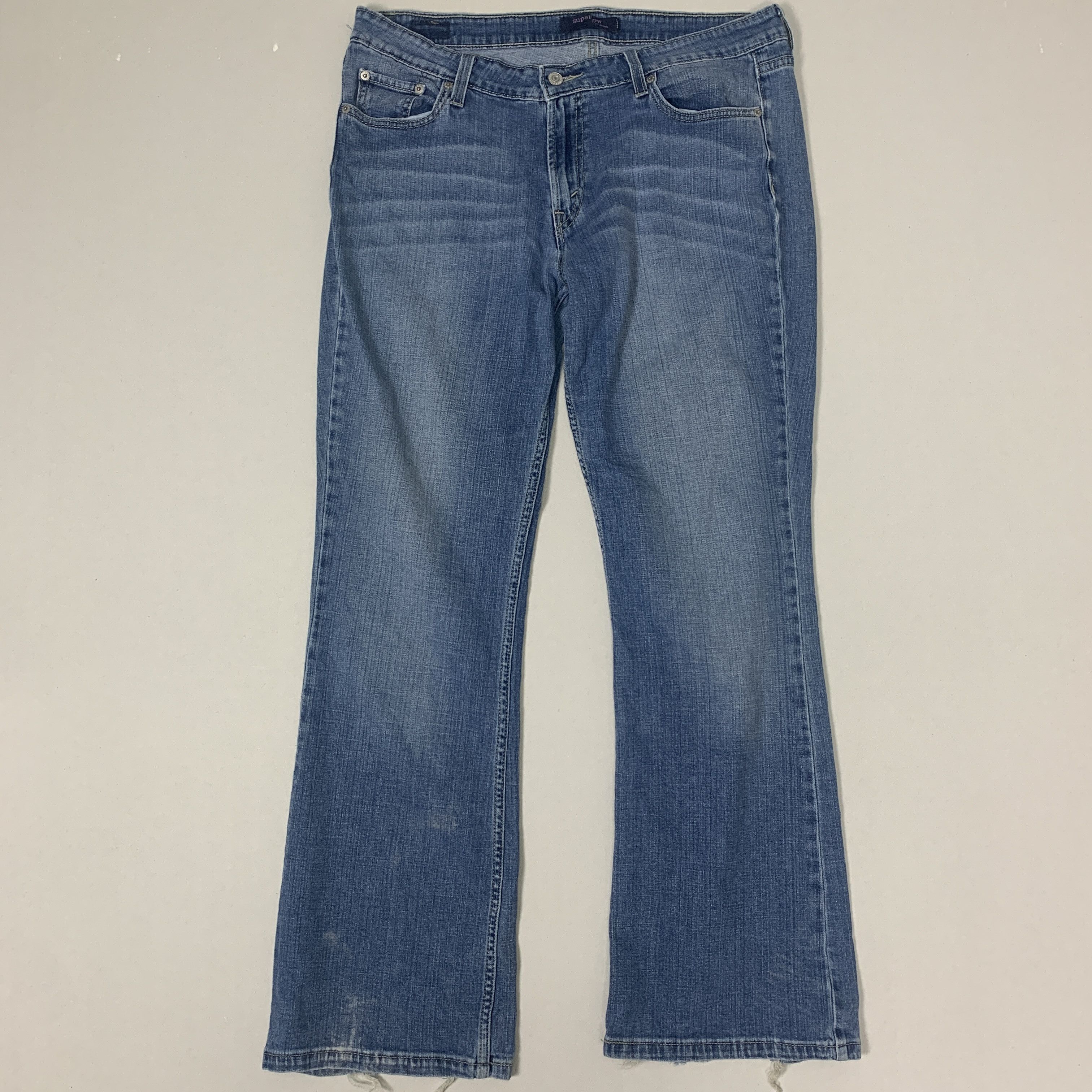 Levi's Vintage Levis 518 Flare Bootcut Blue Denim Jeans Size US 36 / EU 52 - 1 Thumbnail