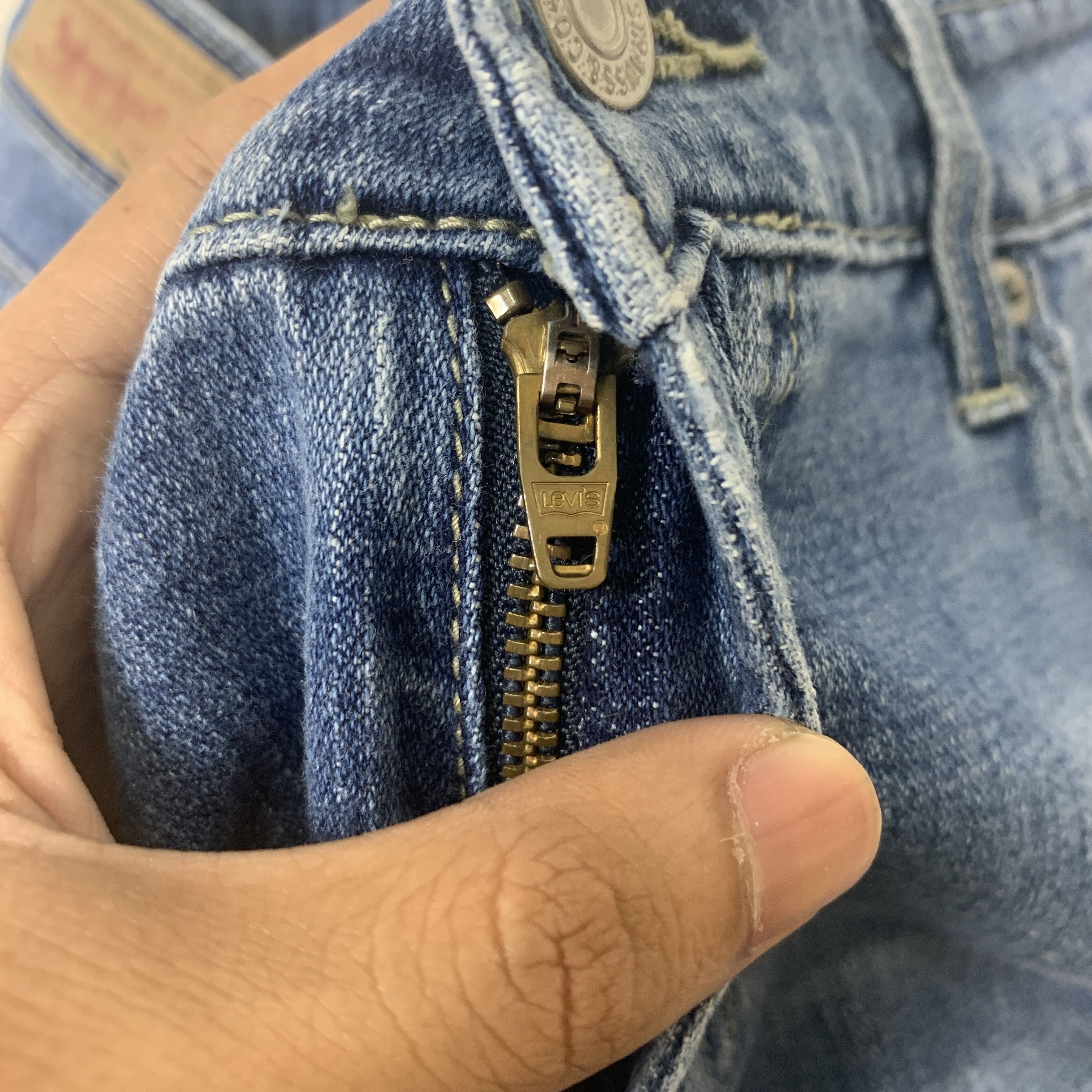 Levi's Vintage Levis 518 Flare Bootcut Blue Denim Jeans Size US 36 / EU 52 - 10 Thumbnail