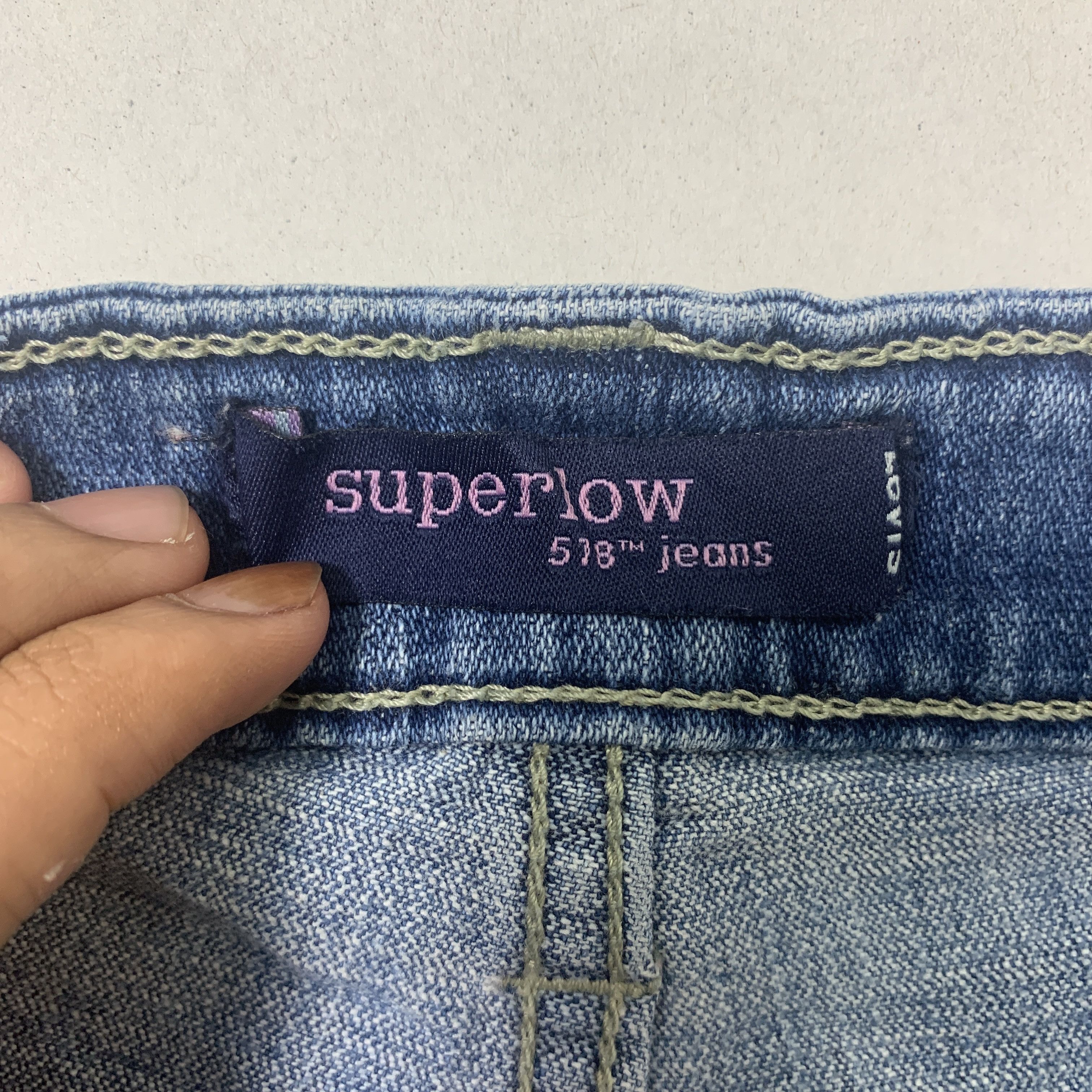 Levi's Vintage Levis 518 Flare Bootcut Blue Denim Jeans Size US 36 / EU 52 - 11 Thumbnail